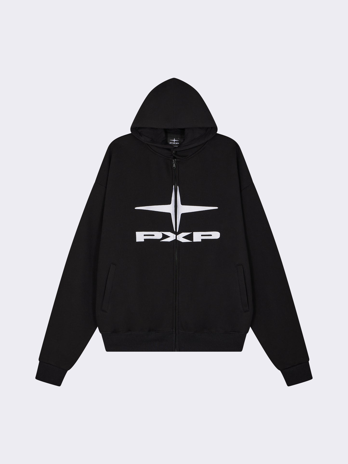 sweat-a-capuche-zippe-polaris-noir