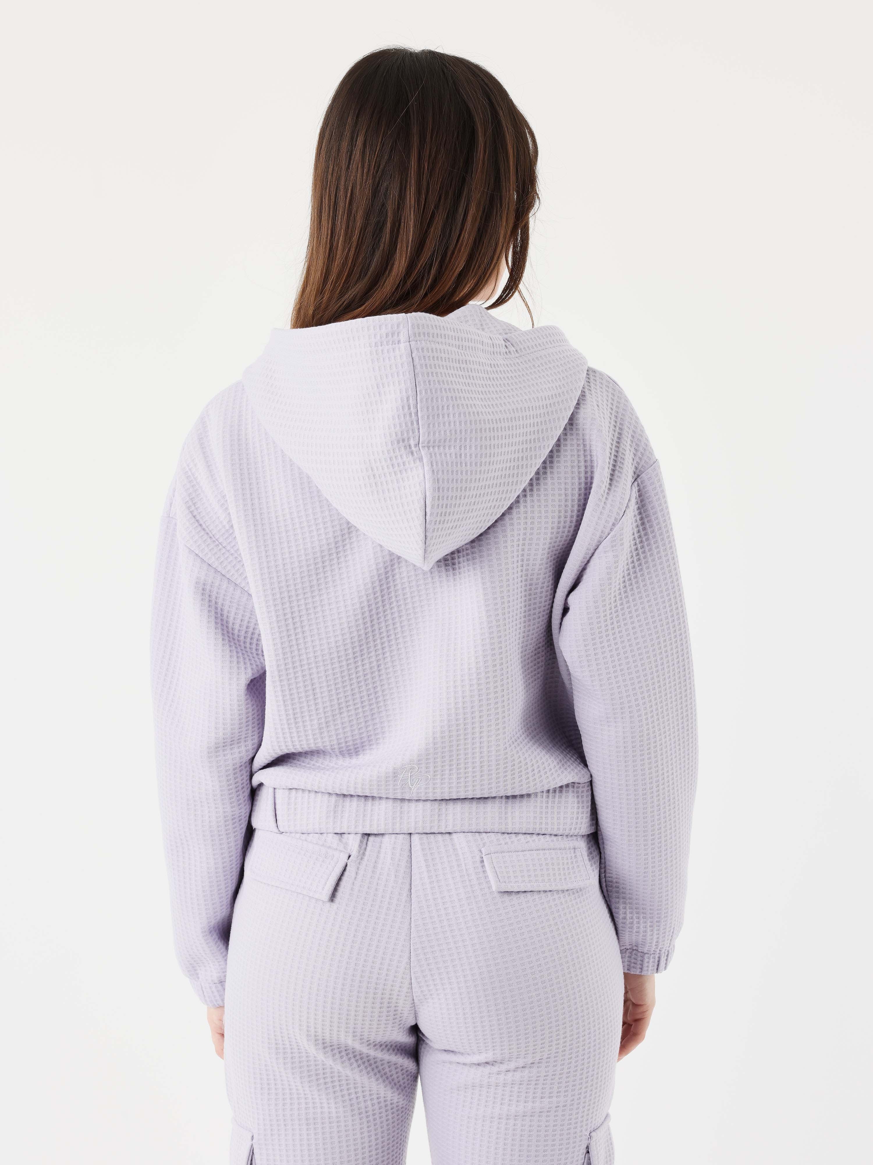 sweat-a-capuche-zippe-wellness-purple-heather-modelshot