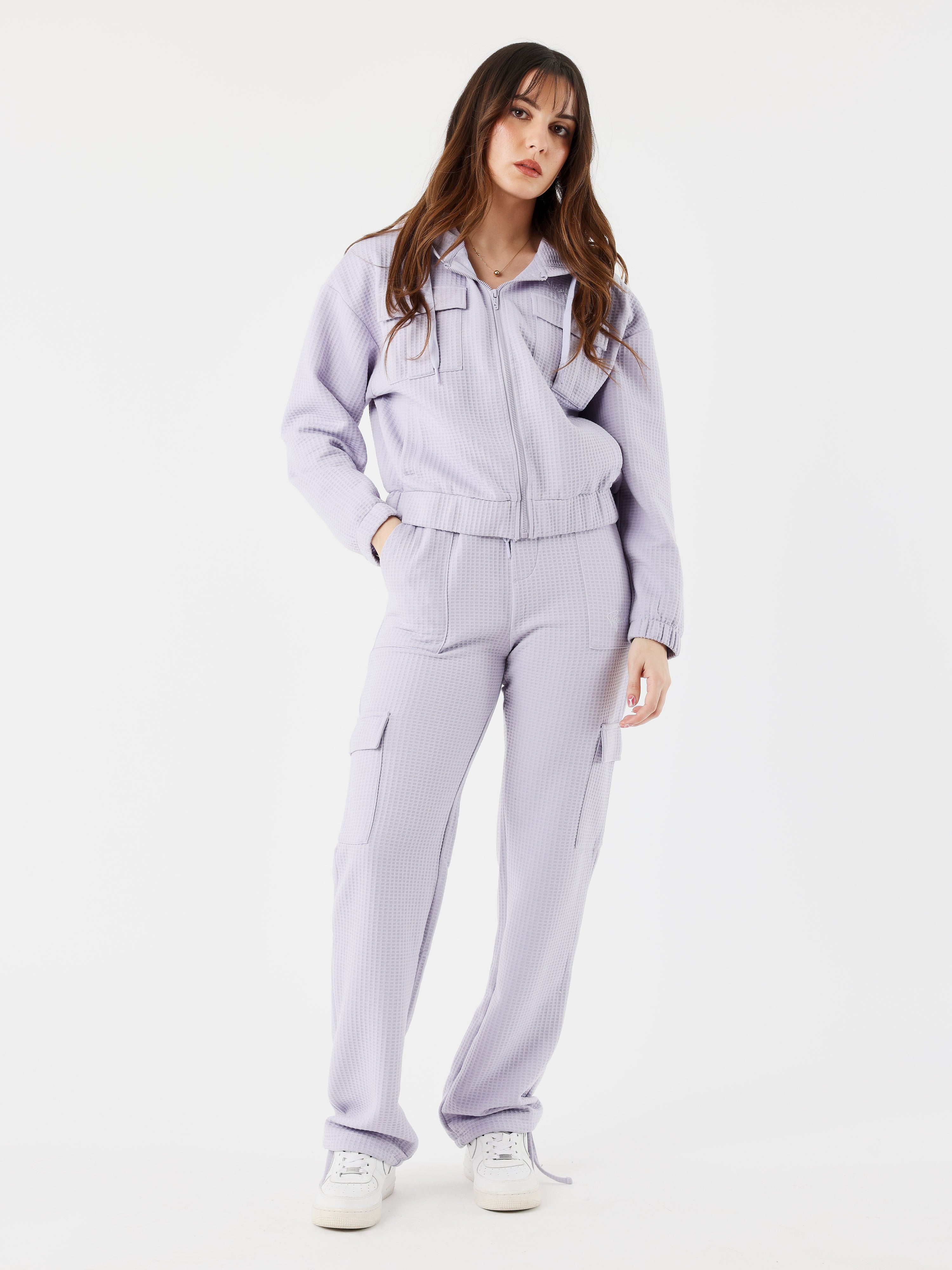 sweat-a-capuche-zippe-wellness-purple-heather-modelshot
