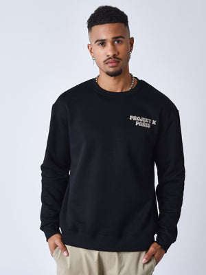 sweat-a-col-rond-motif-canyon-noir