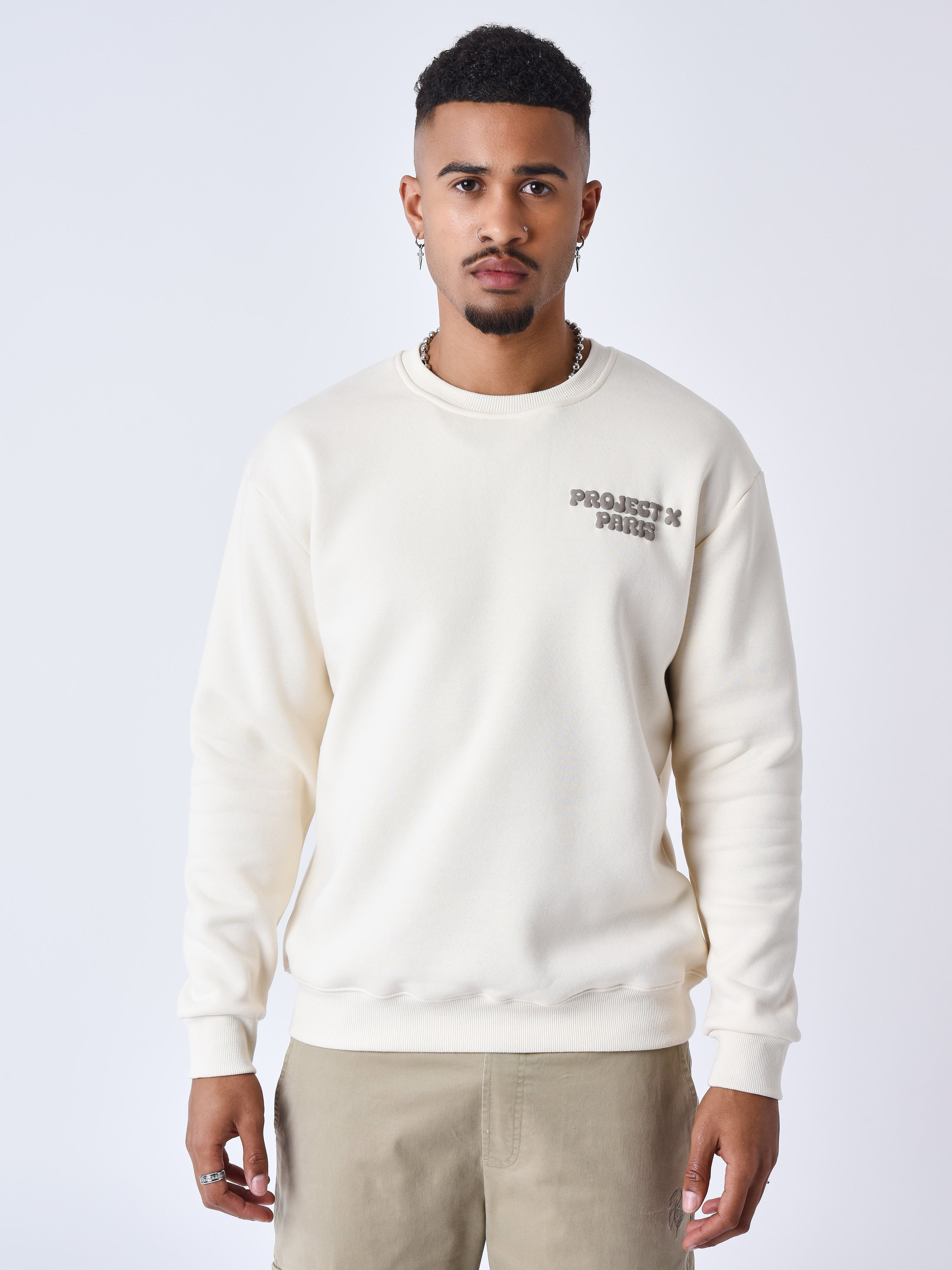 Sweatshirt met ronde hals en Canyon-motief-1