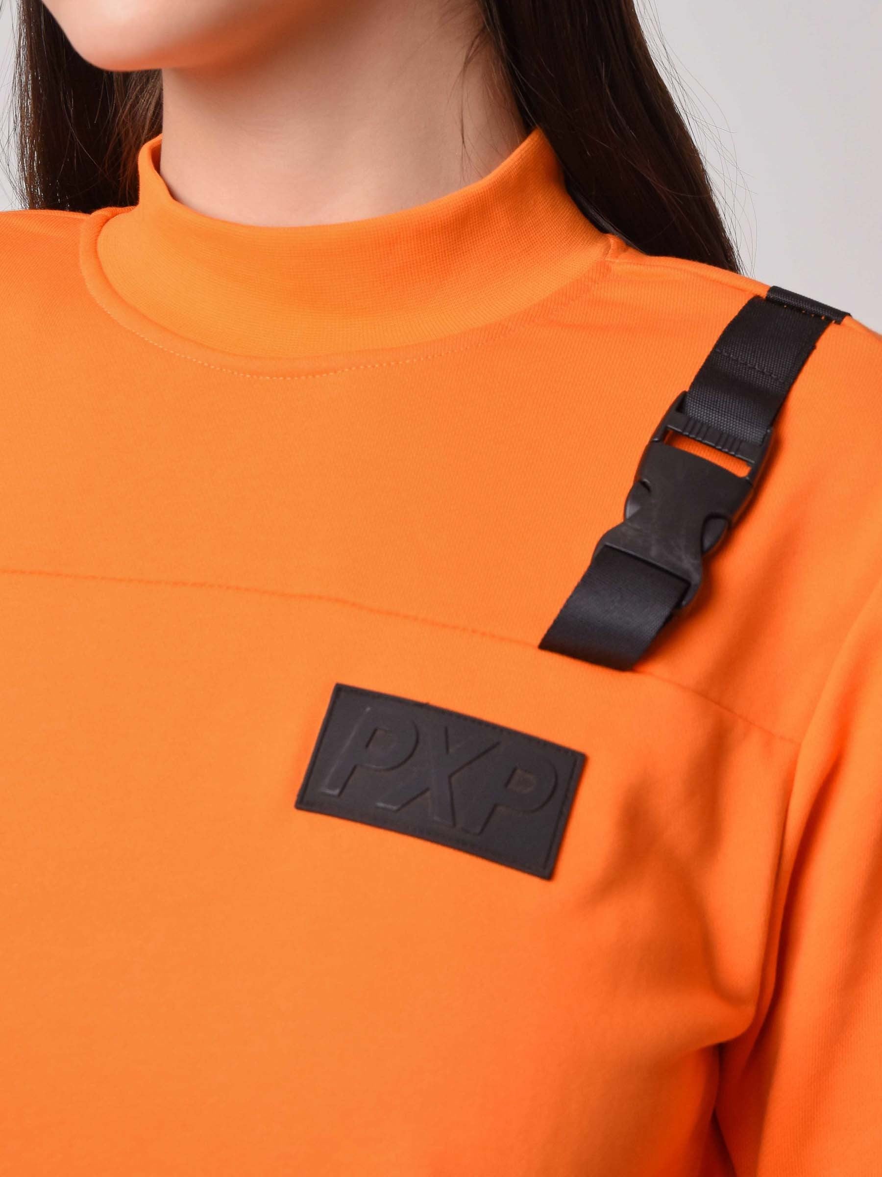 Sweat col montant avec clips devant-2