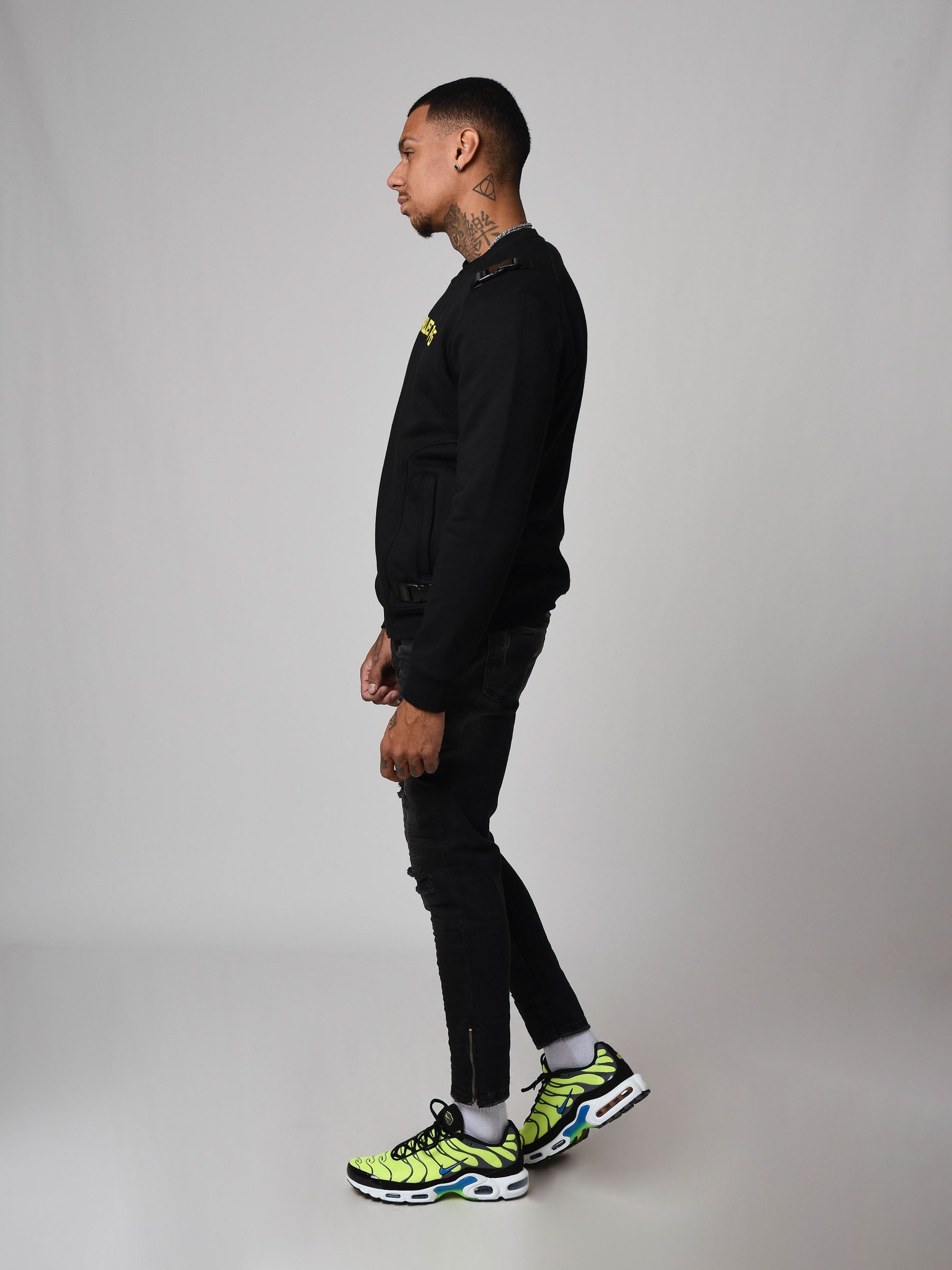 Sweatshirt med plastclips detaljer-2