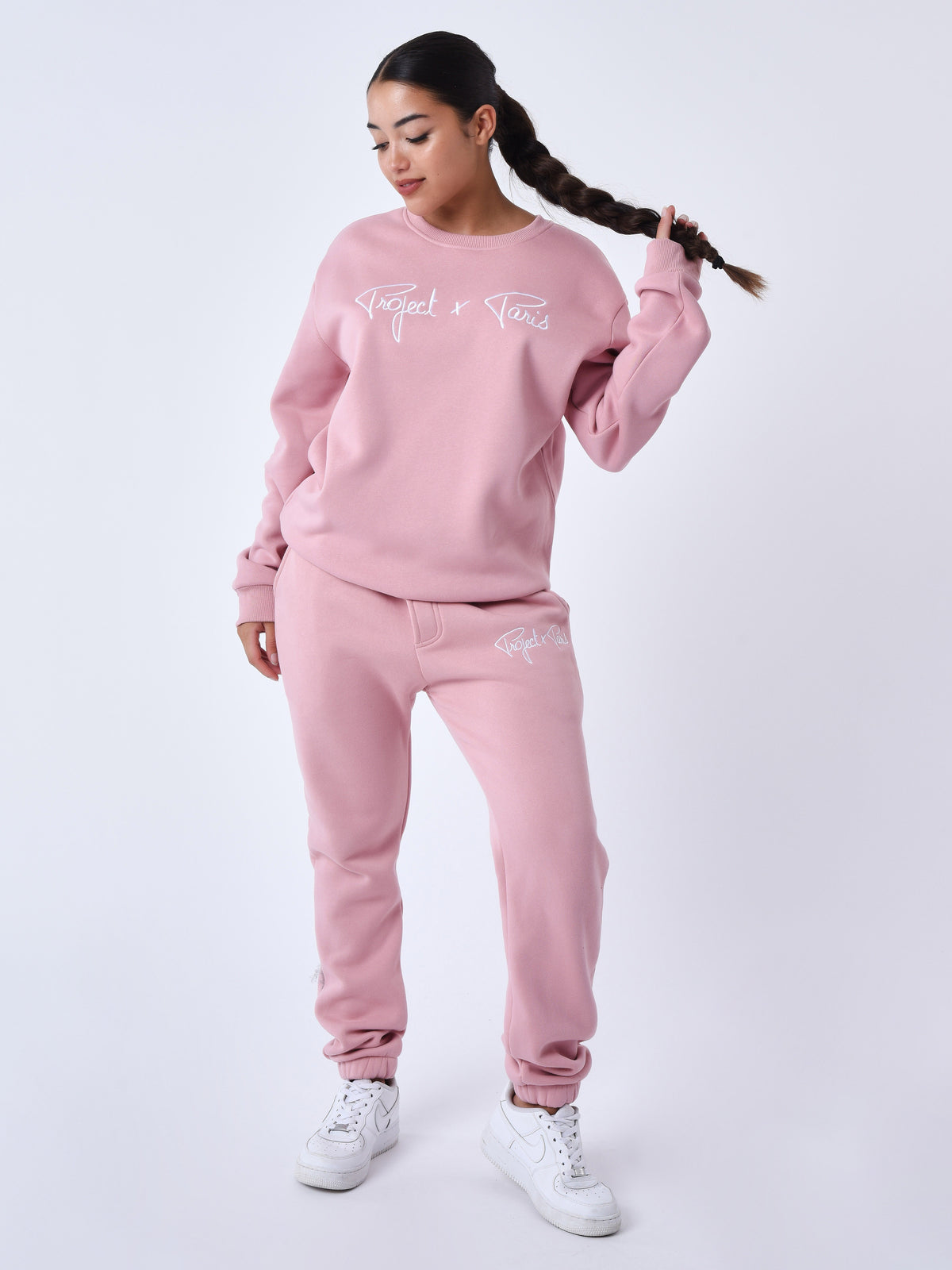 sweat-logo-contraste-homme-1920009-rose-dragee