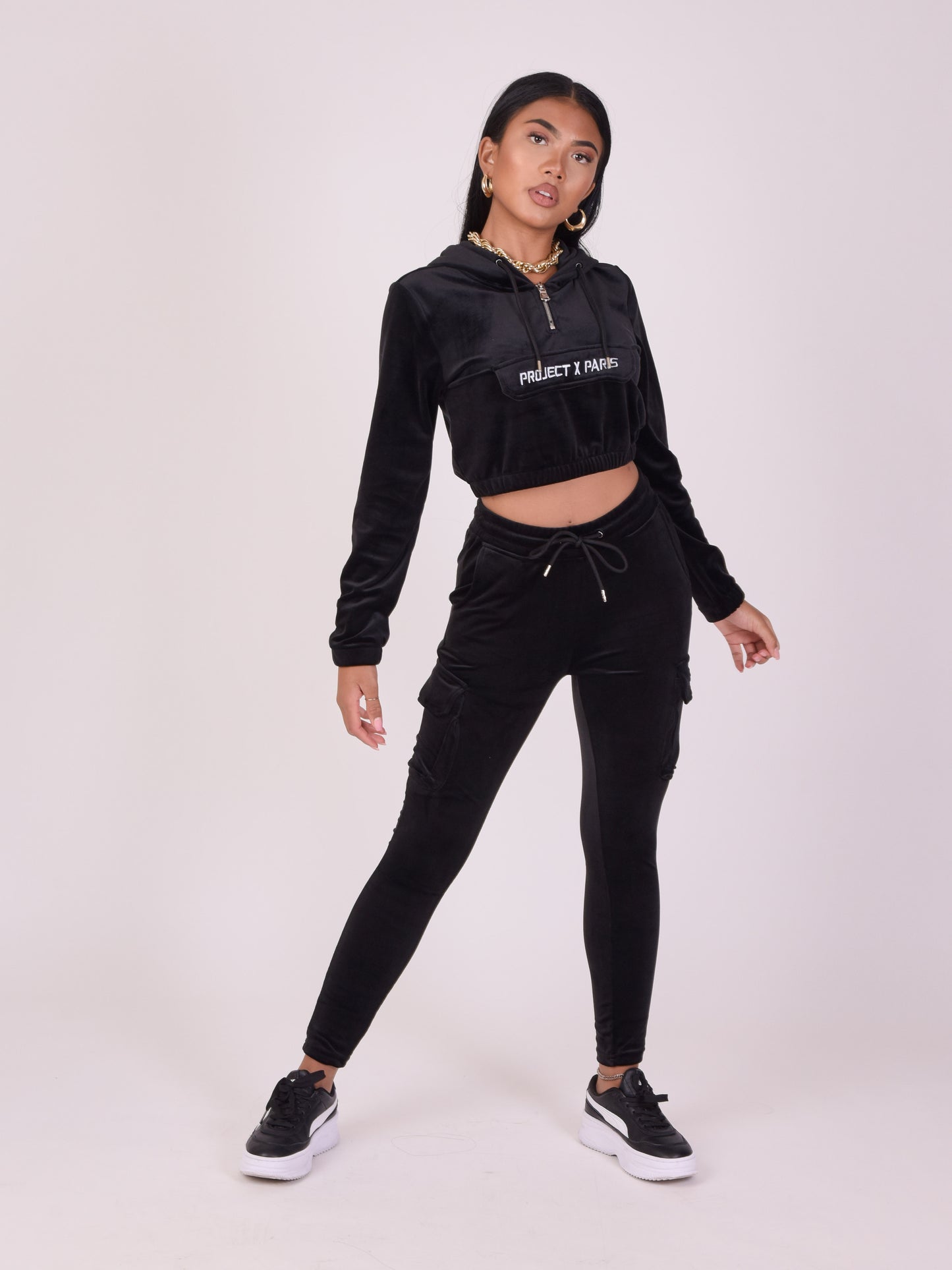 sweat-velours-court-a-capuche-femme-project-x-paris-f192045-noir
