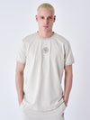 T-shirt med vævede labyrintdetaljer