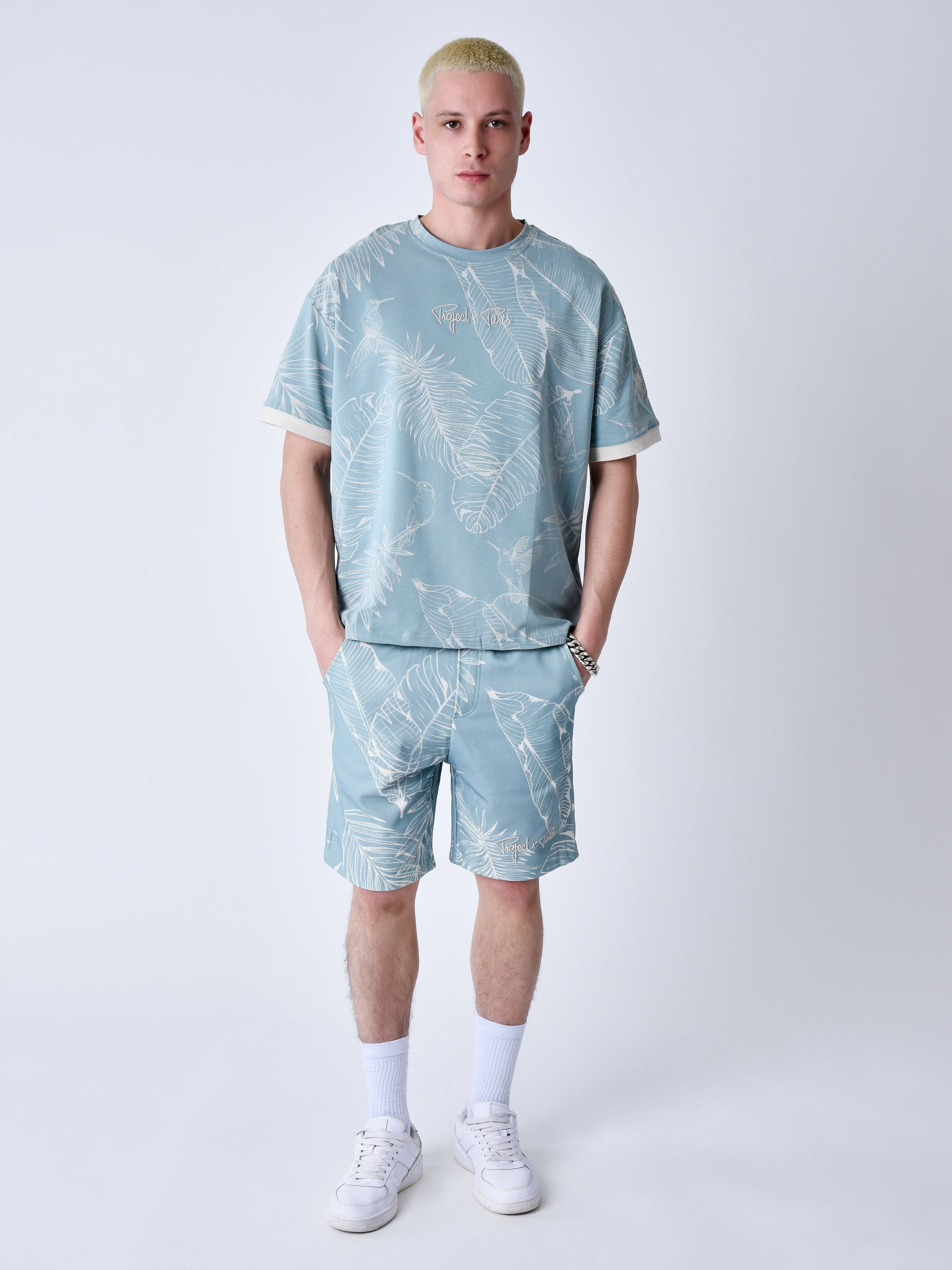 t-shirt-imprime-luxuriant-bleu-vert