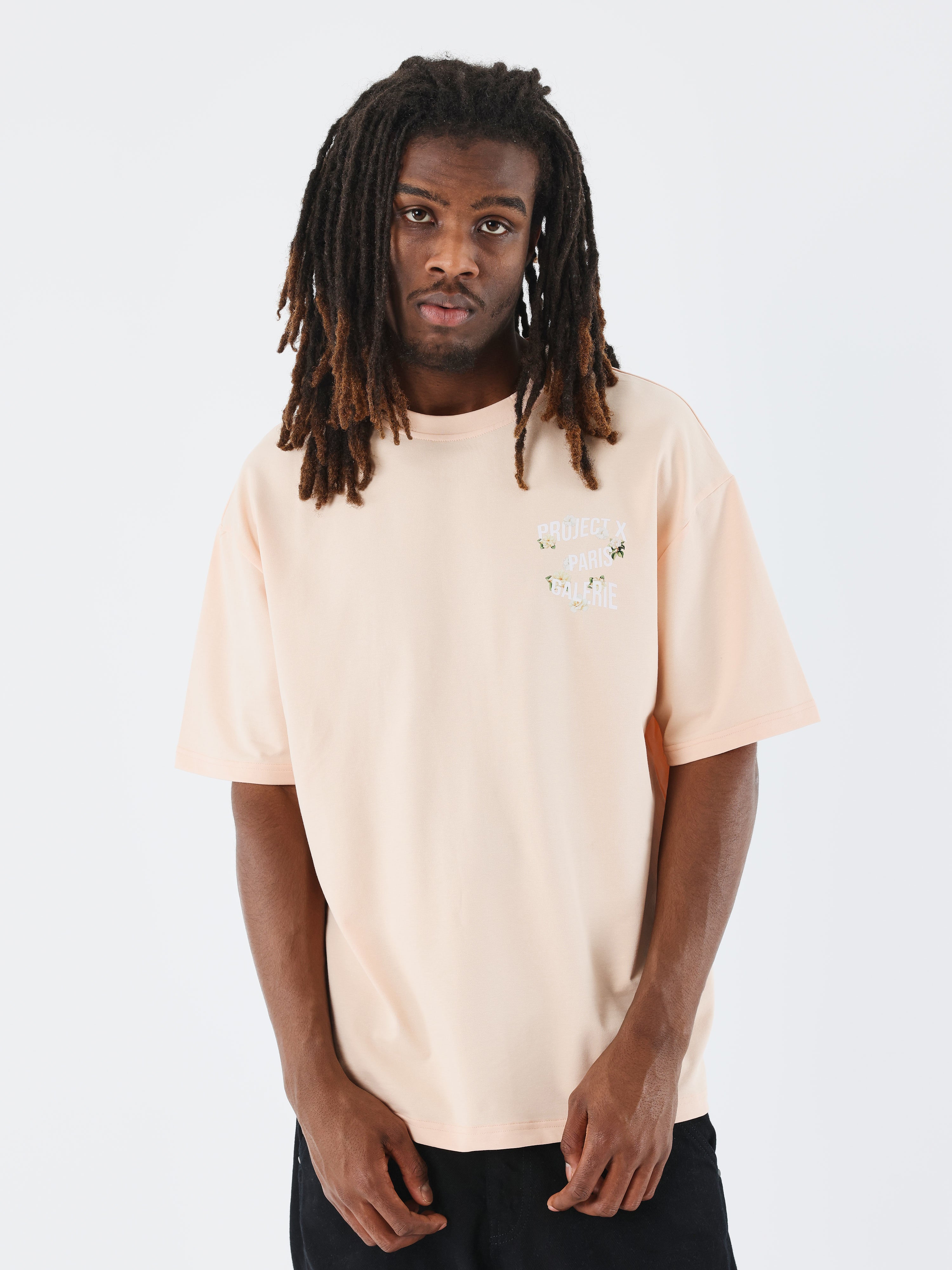 Tricou larg Floral-1