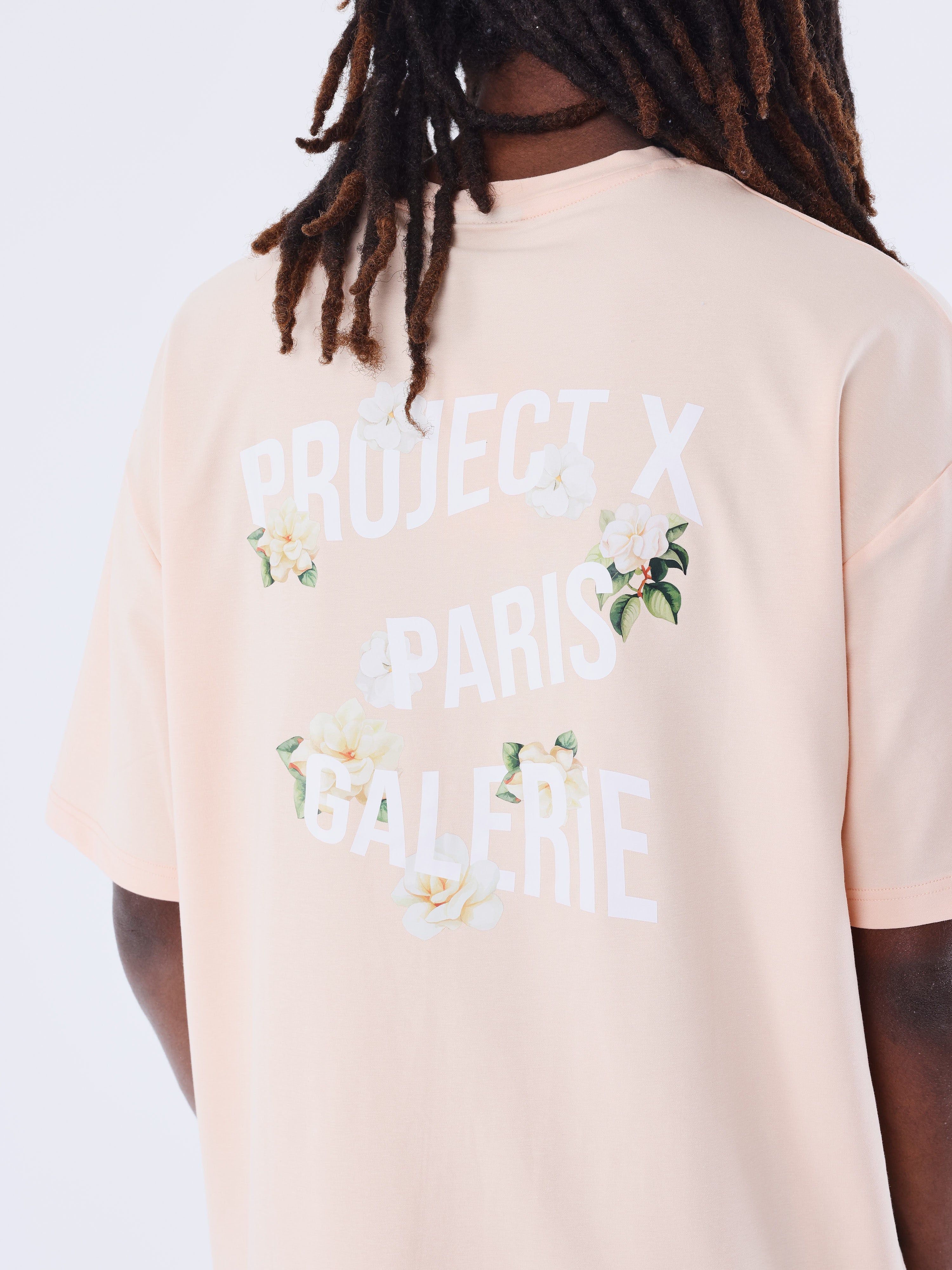 Tricou larg Floral-5