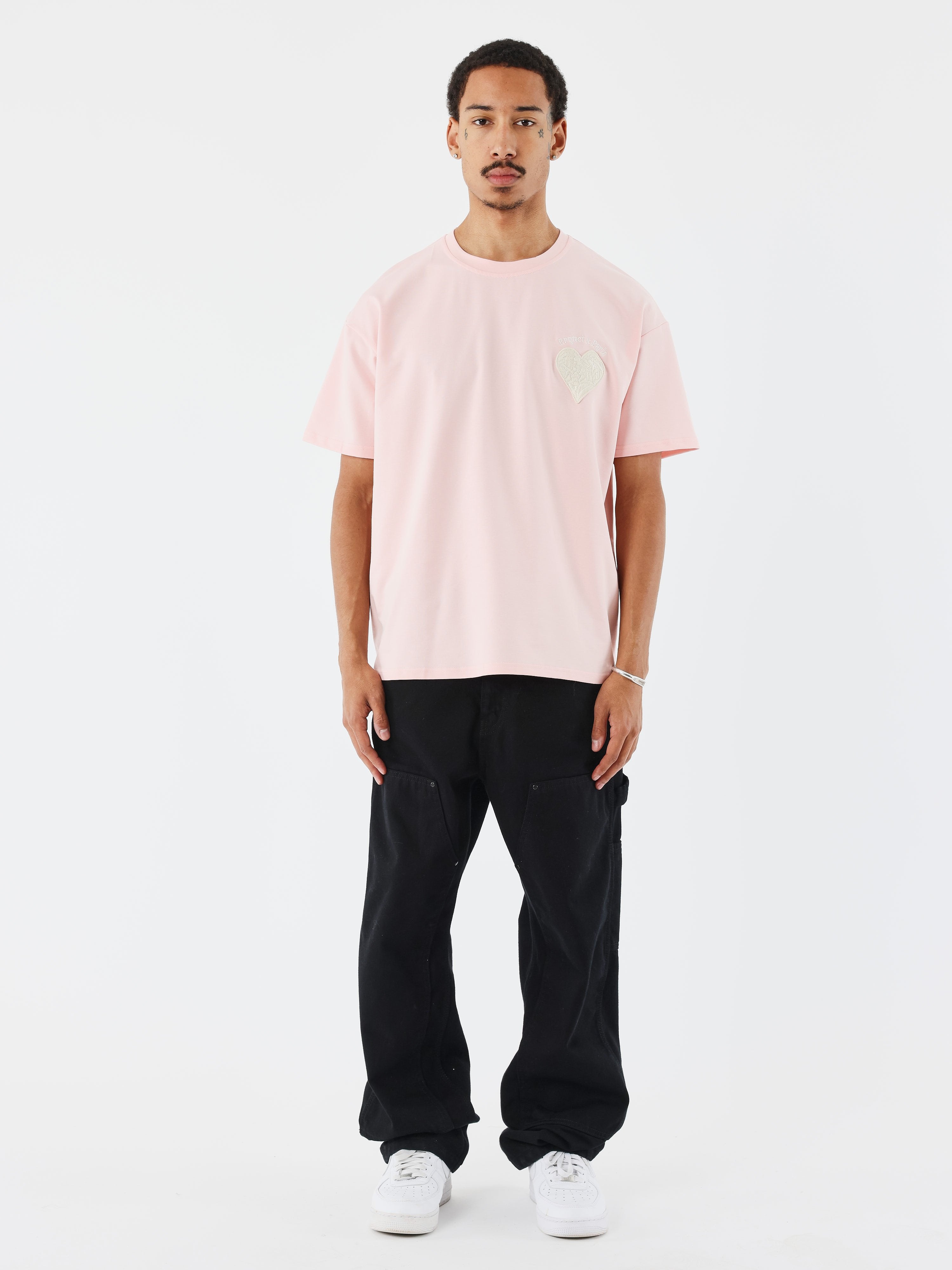 Wide wicker heart T-shirt-3