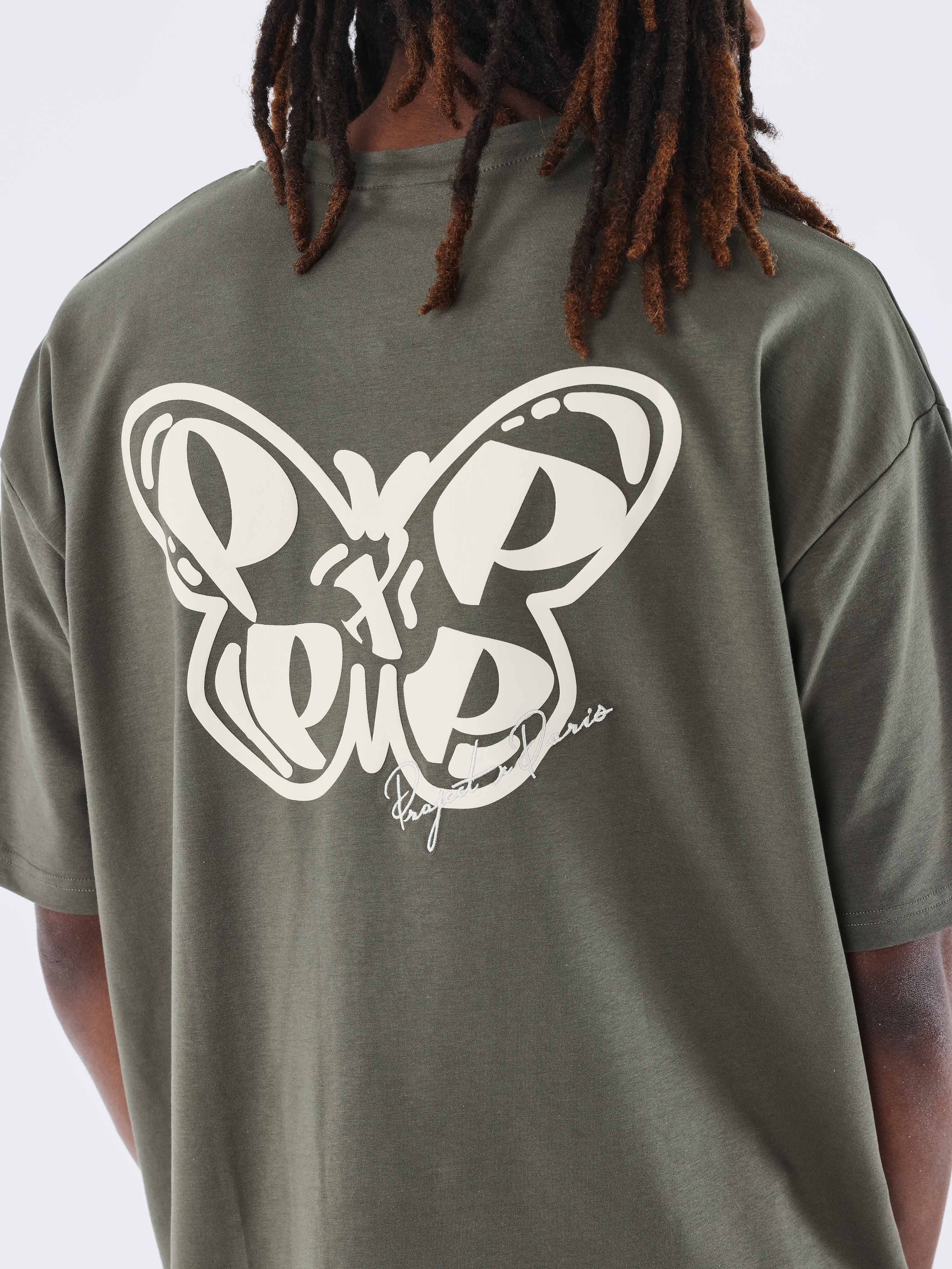 t-shirt-papillon-olive-fonce