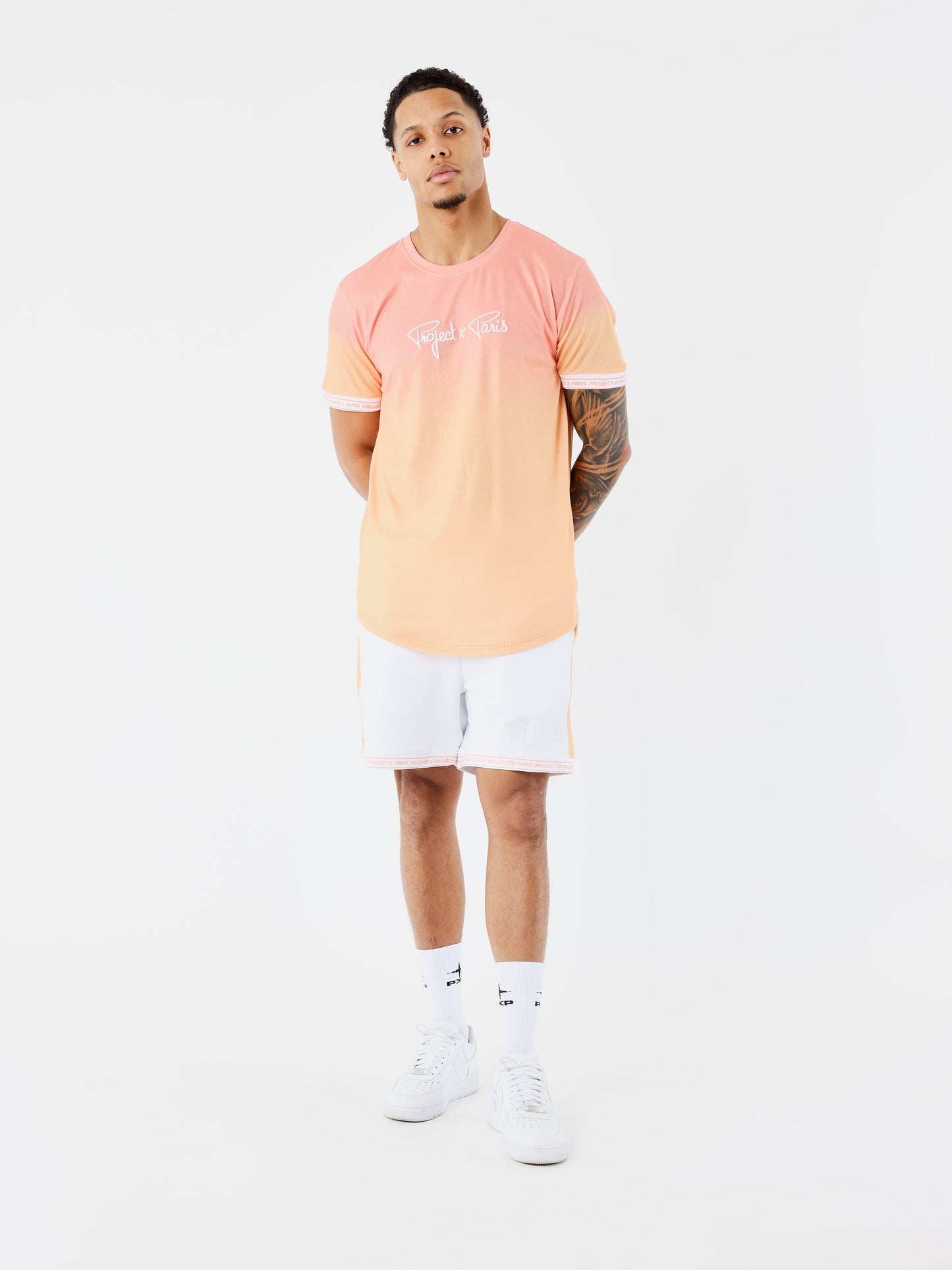 t-shirt-signature-degrade-rose-corail