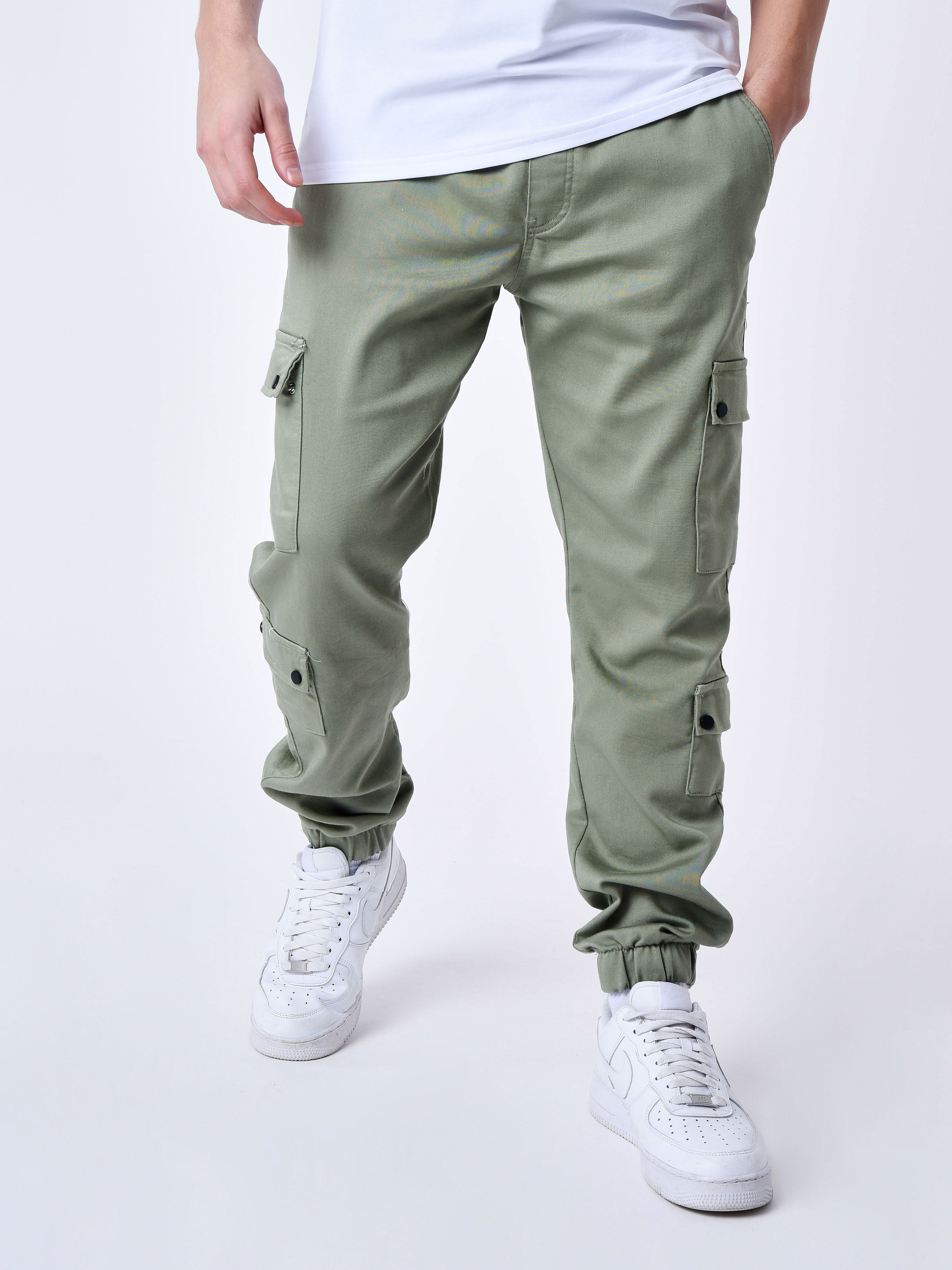 Cargo multi-poches avec serrage élastique-3