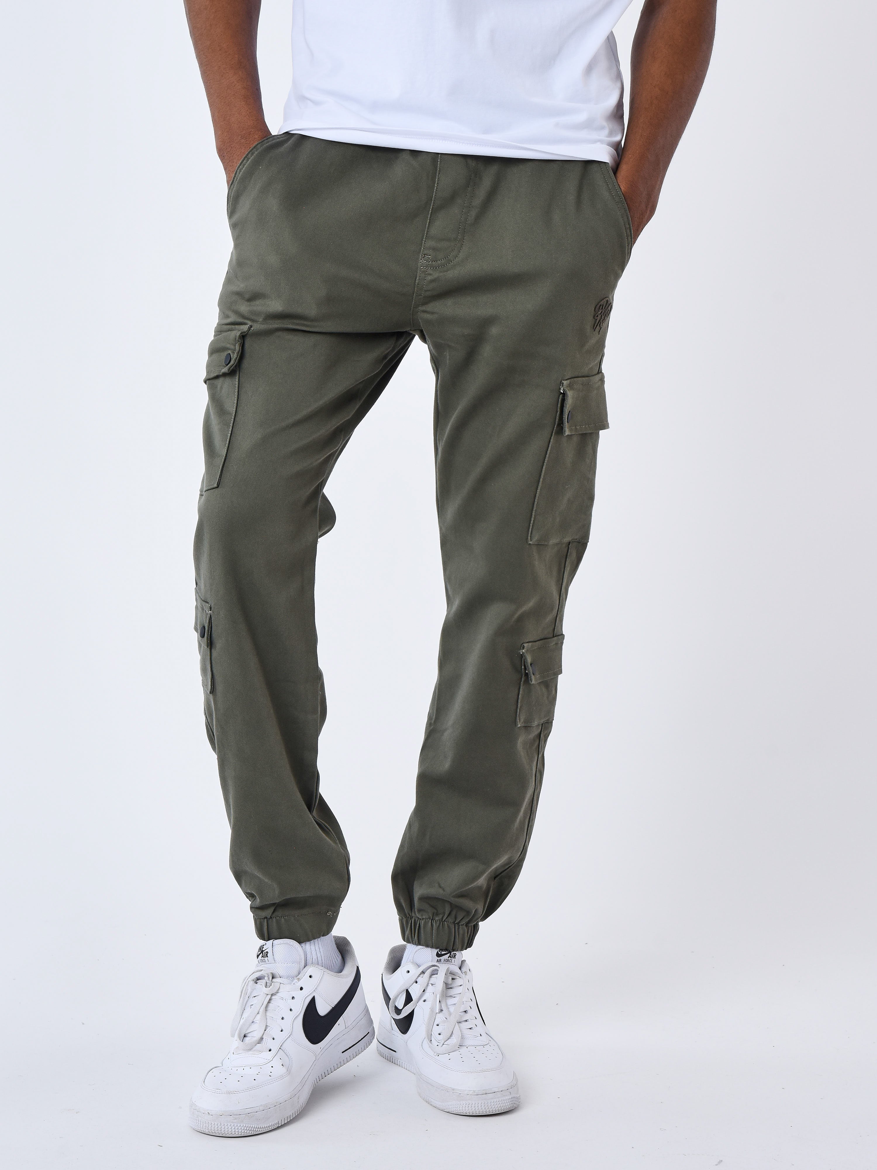 Cargo multi-poches avec serrage élastique-2