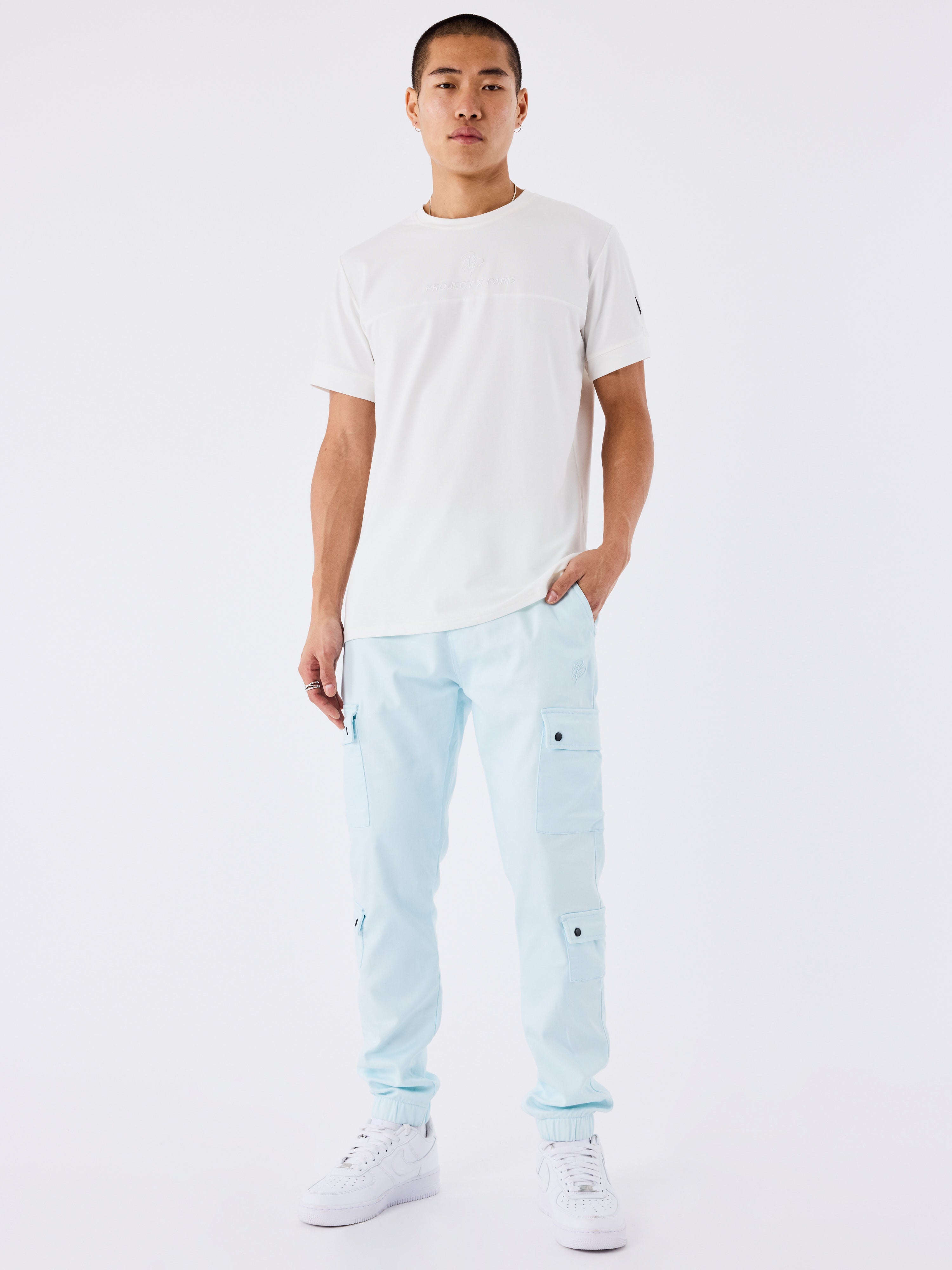 Cargo multi-poches avec serrage élastique-1