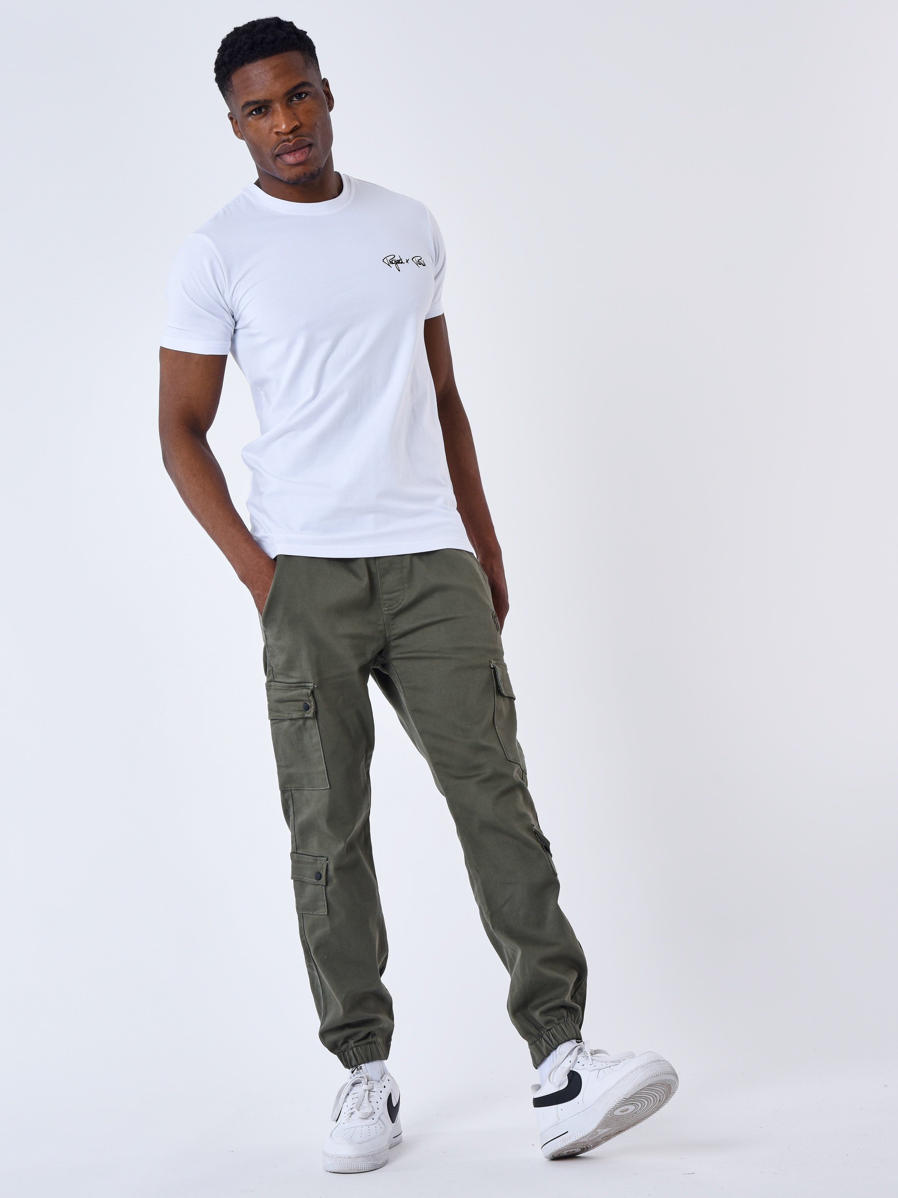 Cargo multi-poches avec serrage élastique-1