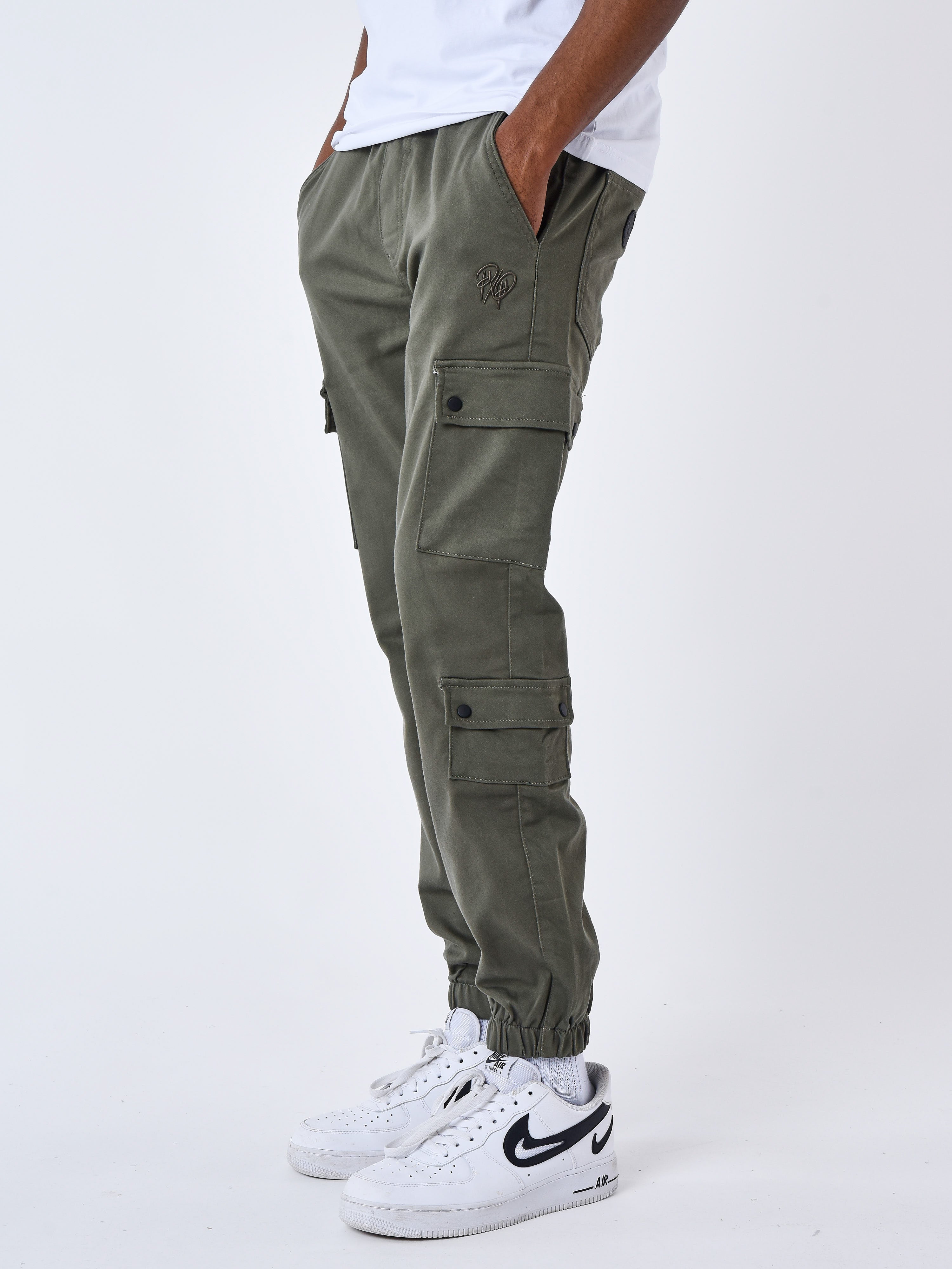 Cargo multi-poches avec serrage élastique-4