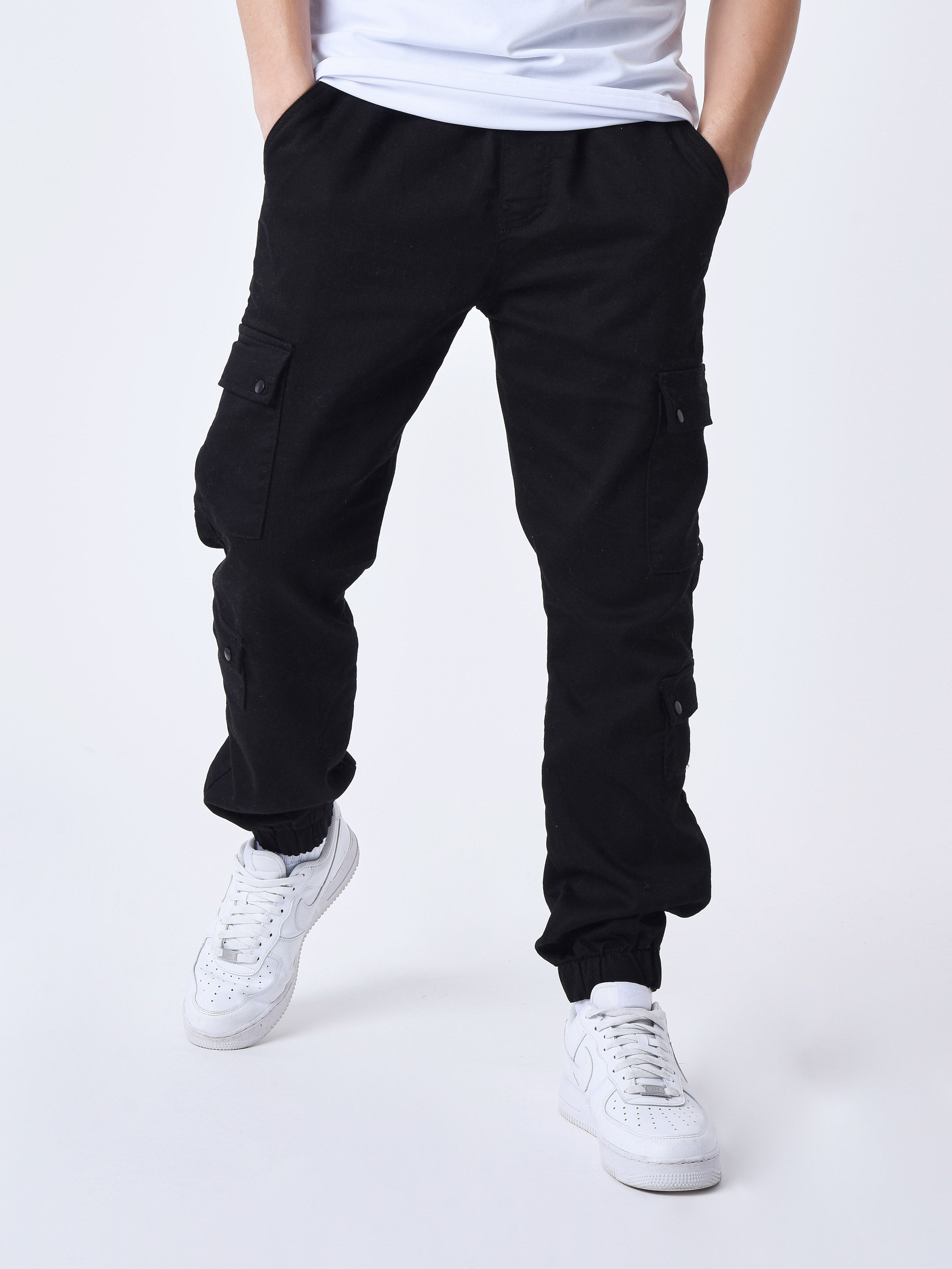 Cargo multi-poches avec serrage élastique-3