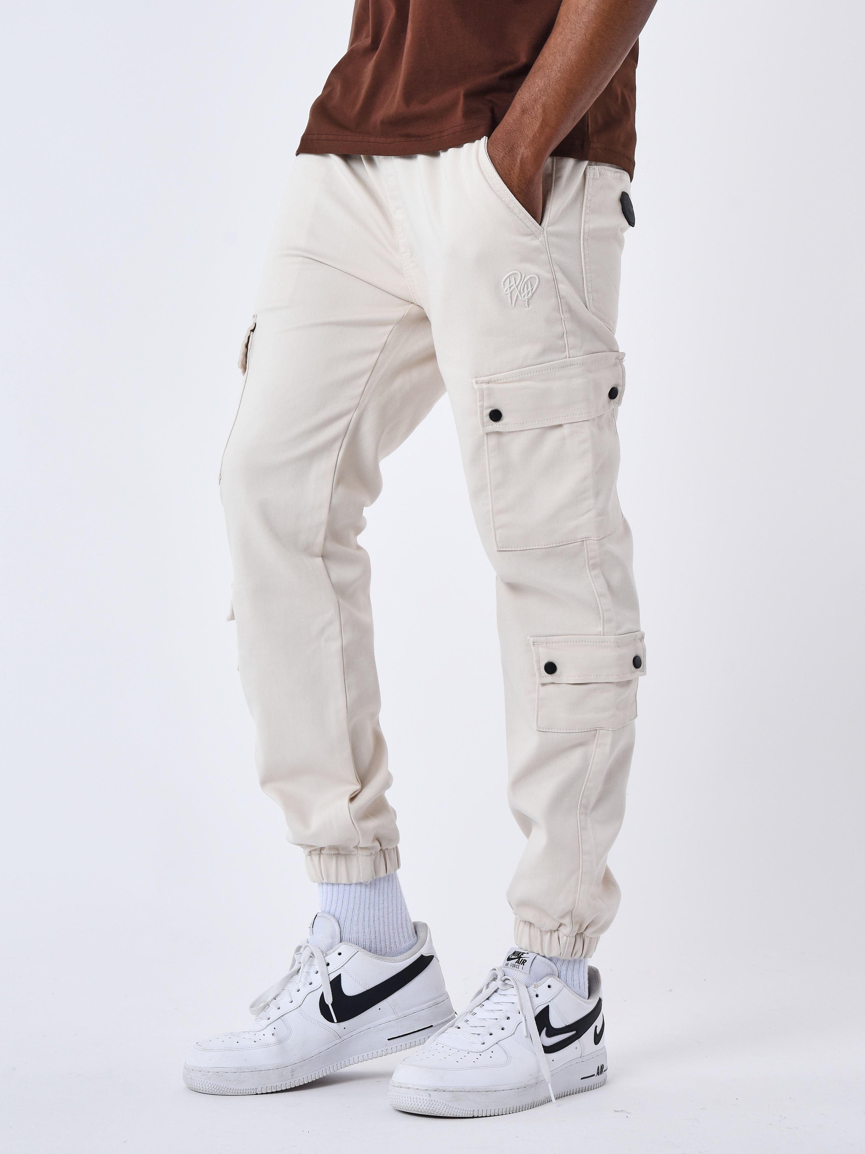 Cargo multi-poches avec serrage élastique-4