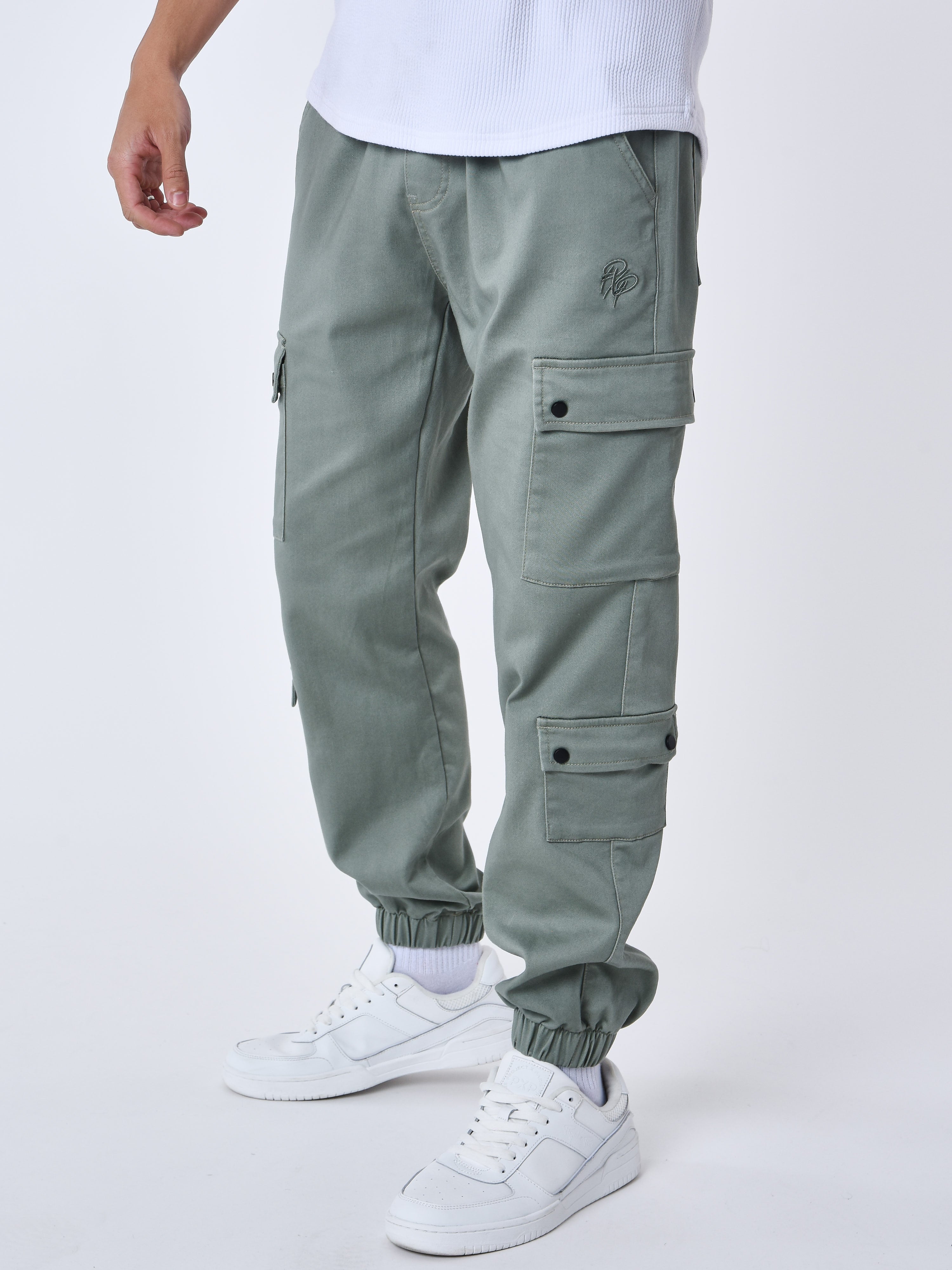 Cargo multi-poches avec serrage élastique-4