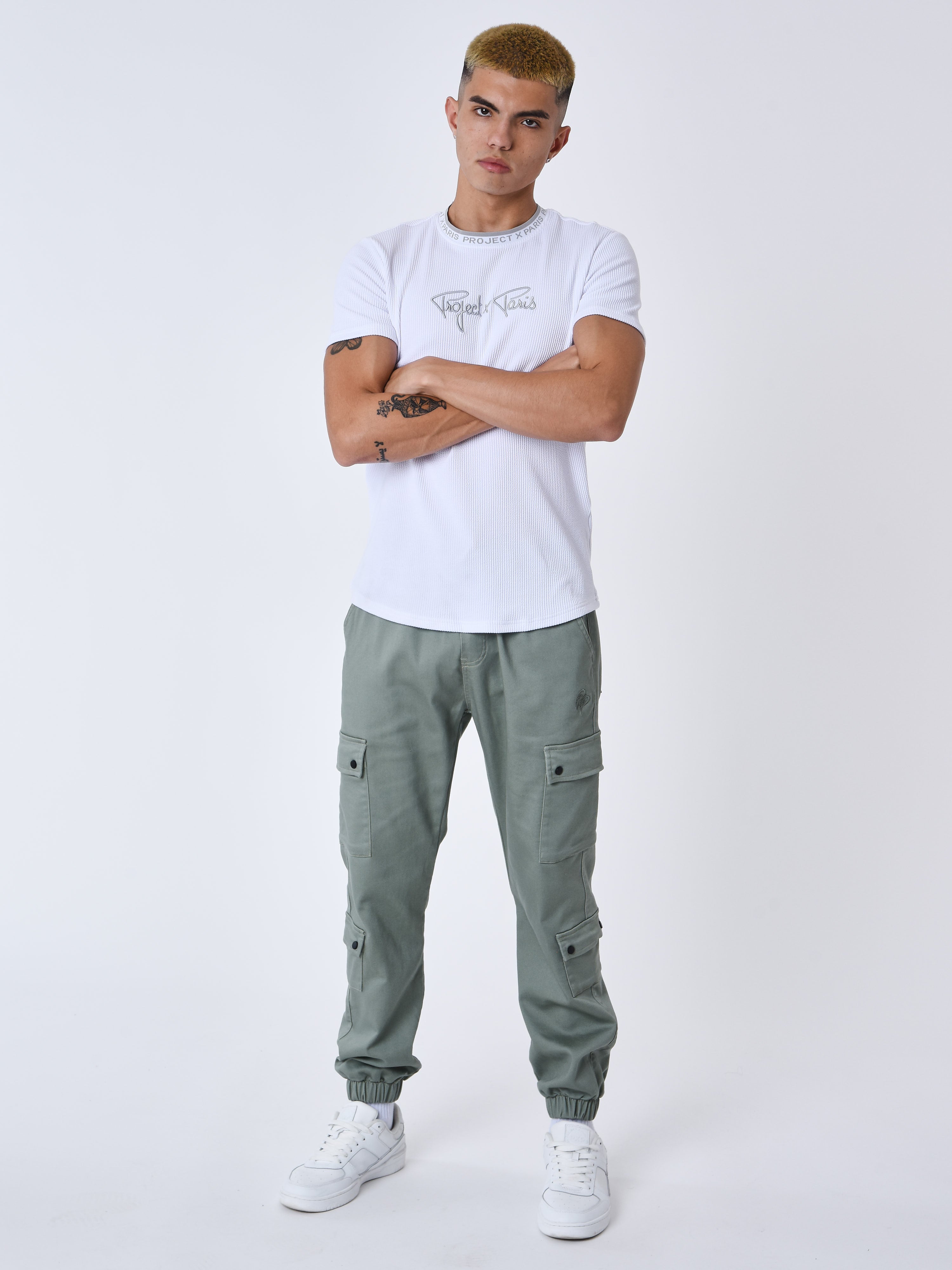 Cargo multi-poches avec serrage élastique-3