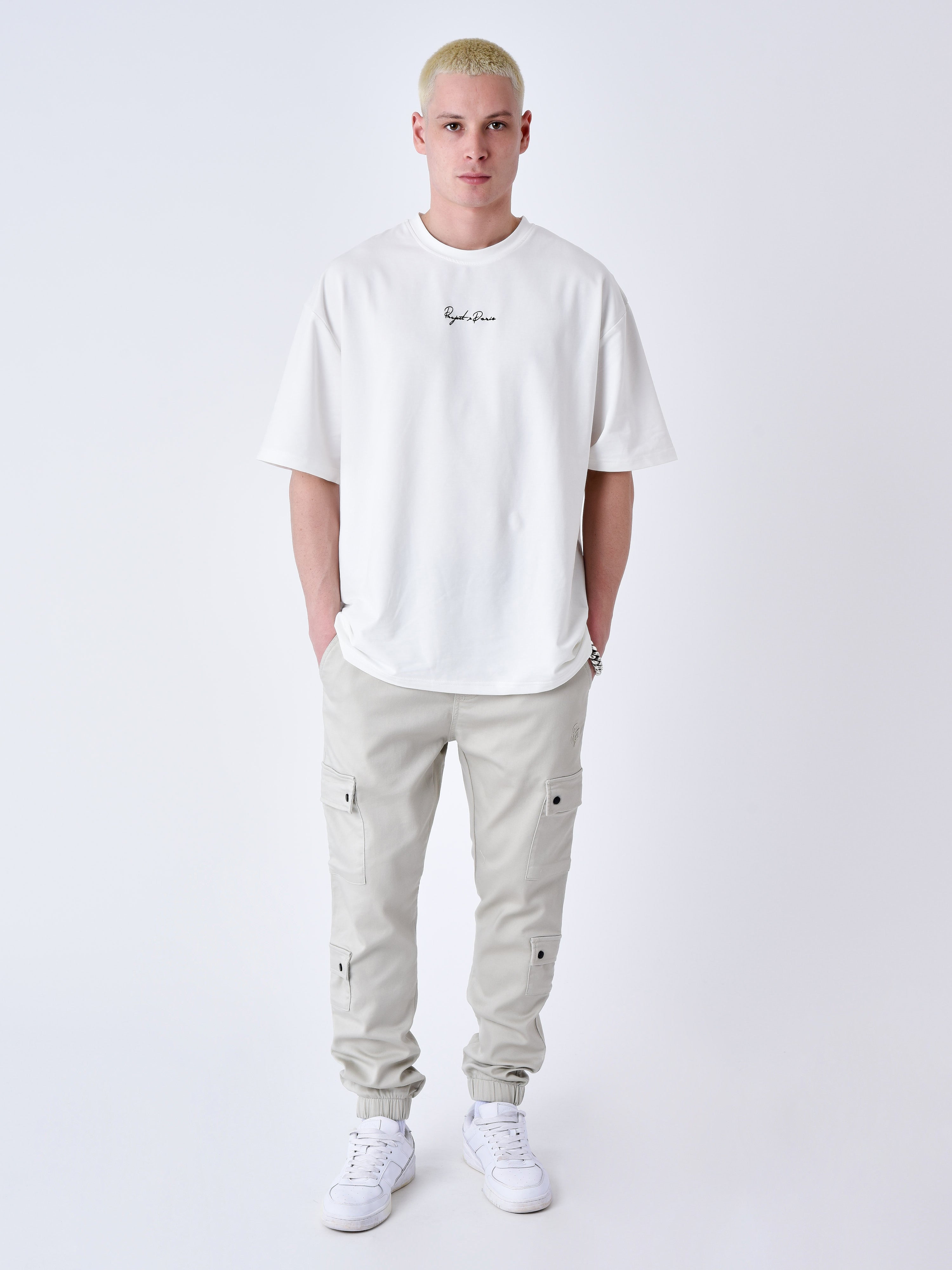 Cargo multi-poches avec serrage élastique-1