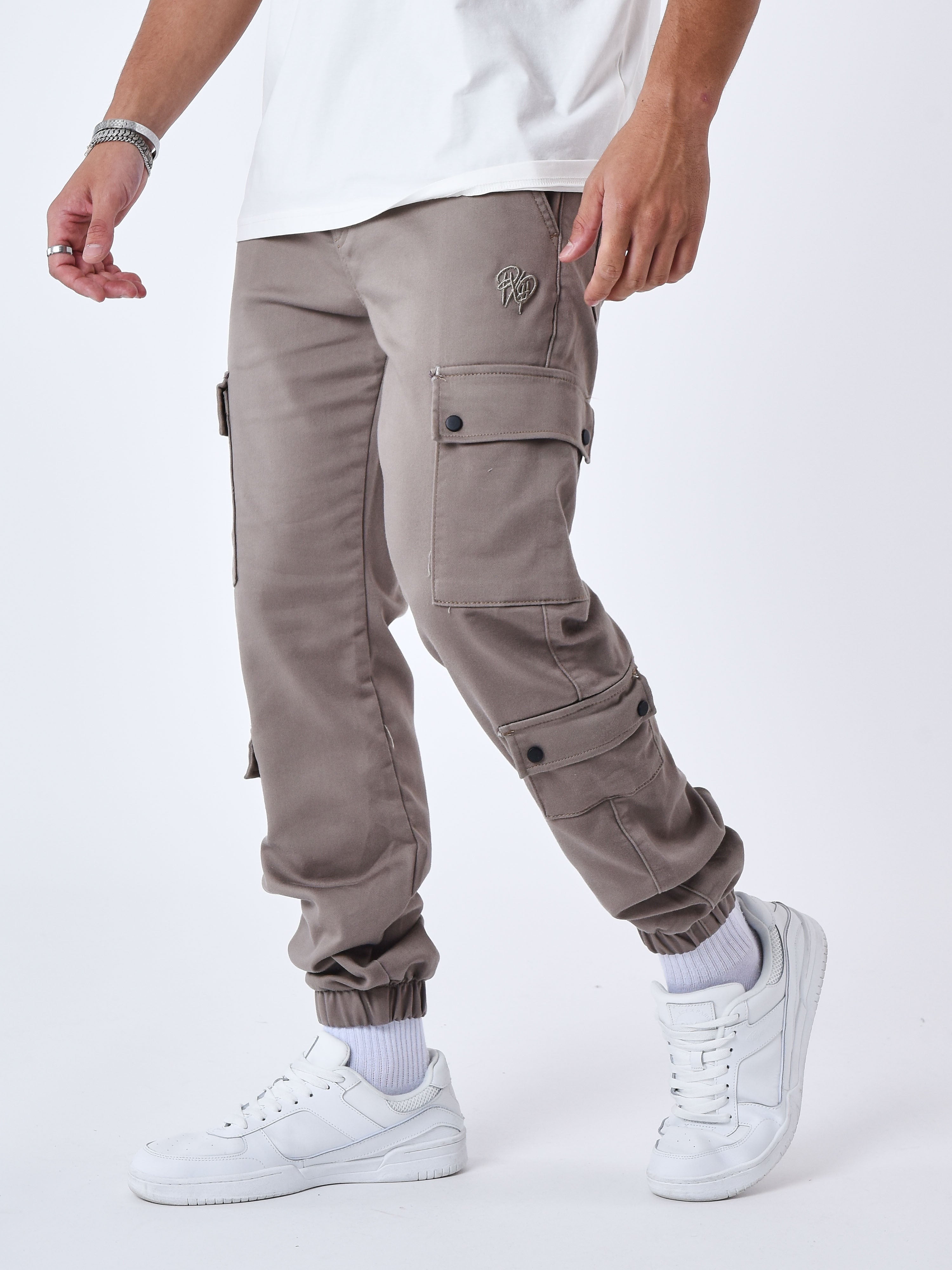 Cargo multi-poches avec serrage élastique-4