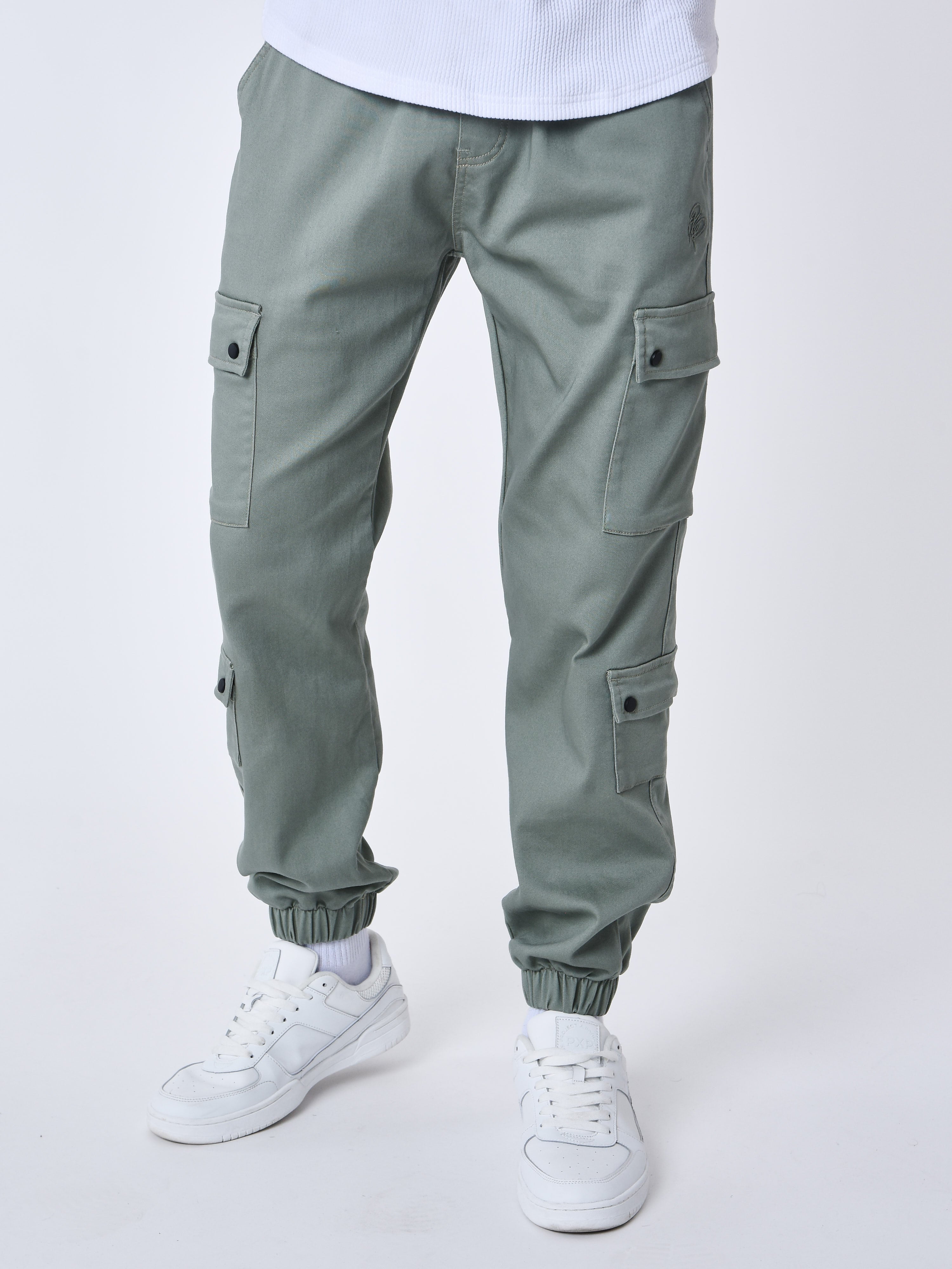 Cargo multi-poches avec serrage élastique-2