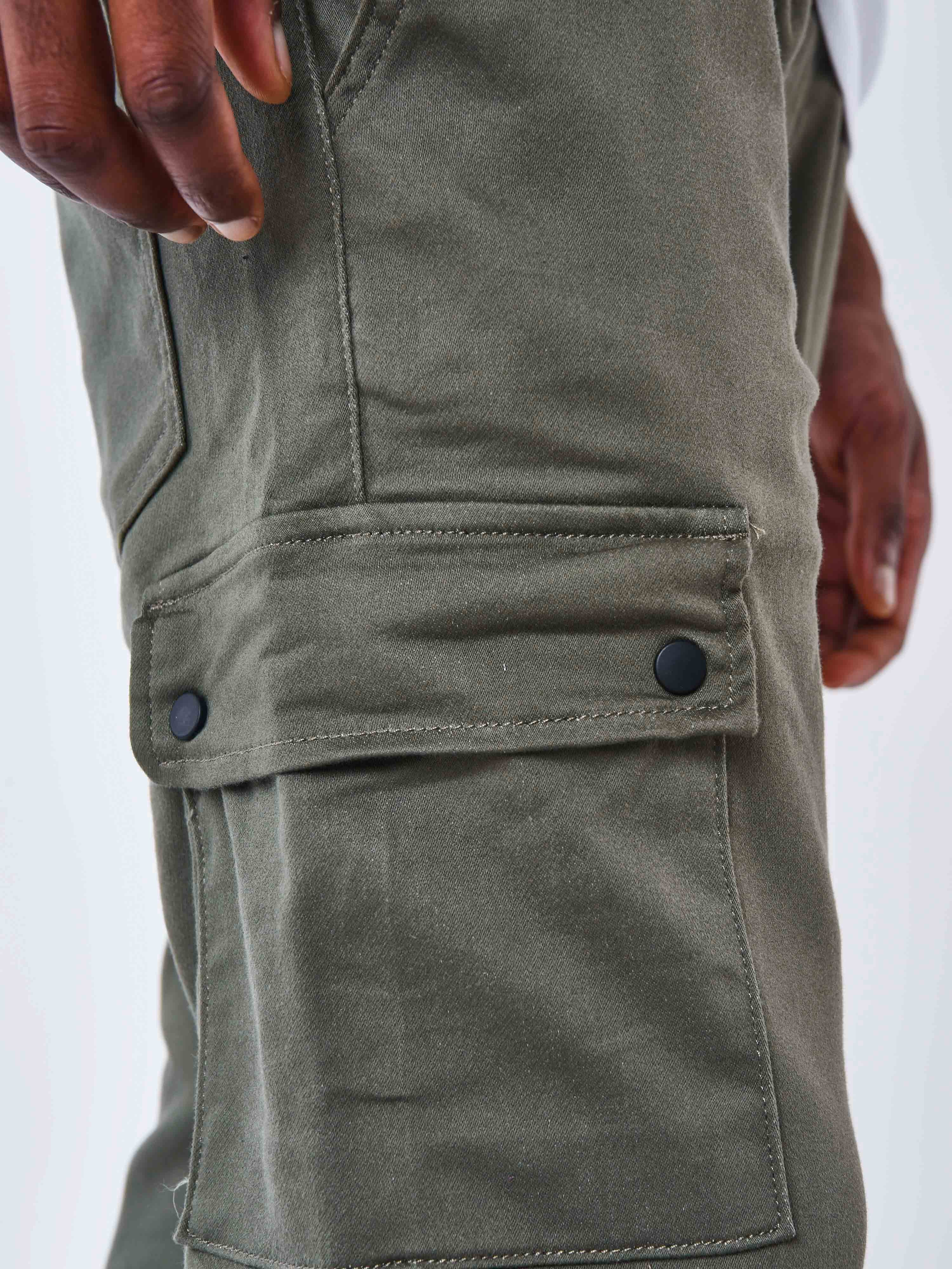 Cargo multi-poches avec serrage élastique-8