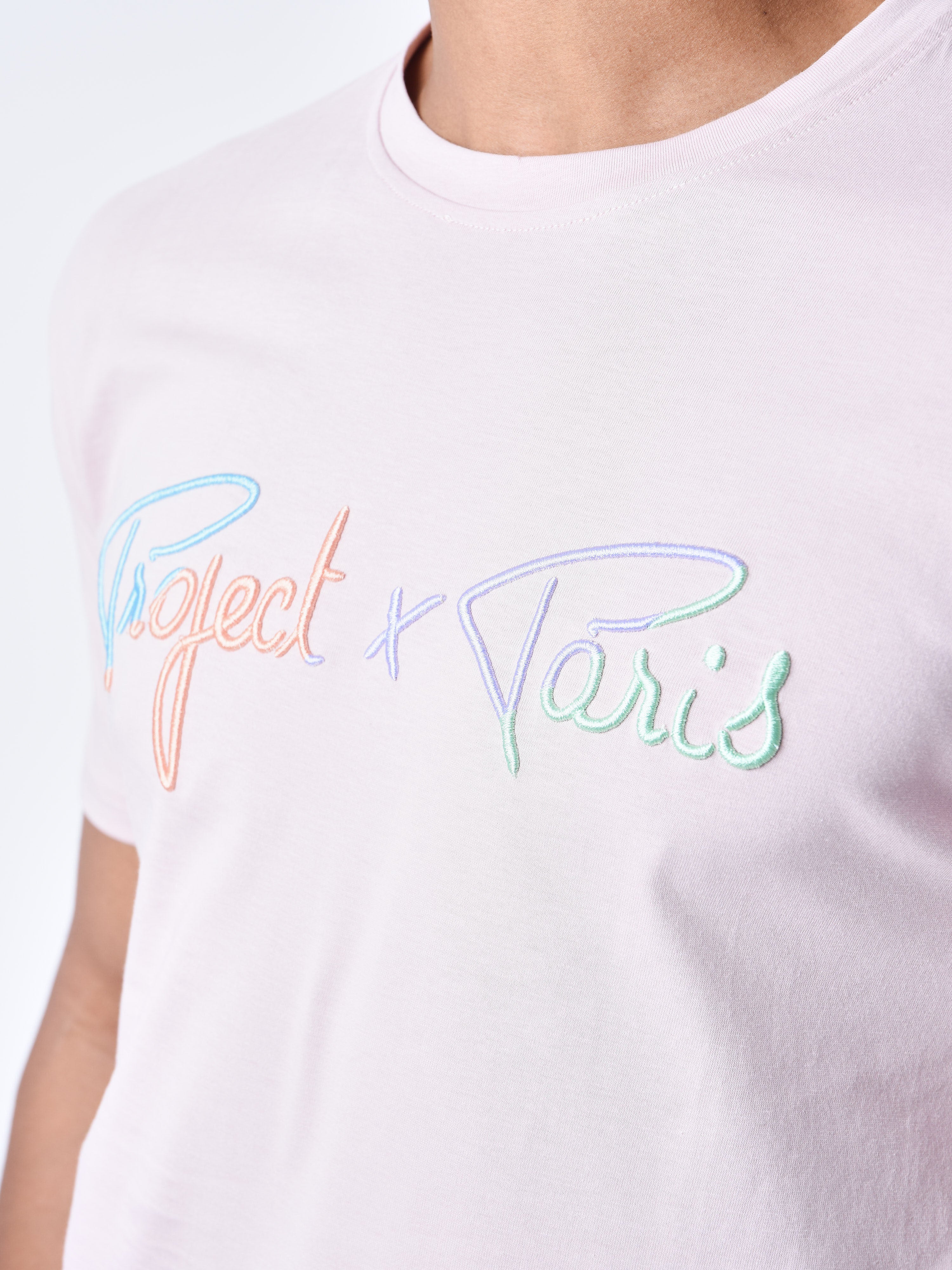 T-shirt Signature logo arc-en-ciel broderie-6