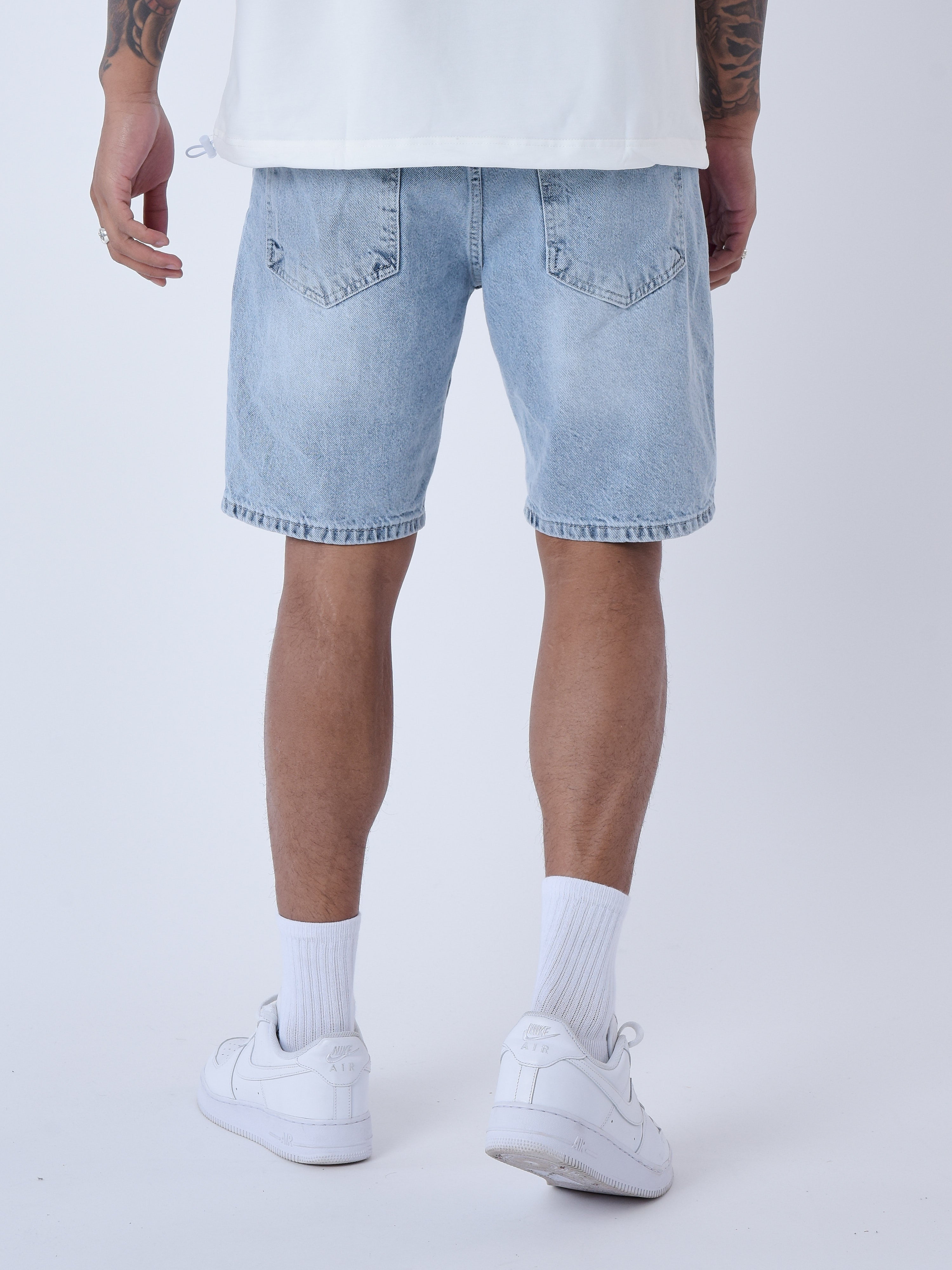 Jeansshorts mit Destroy-Effekt-5