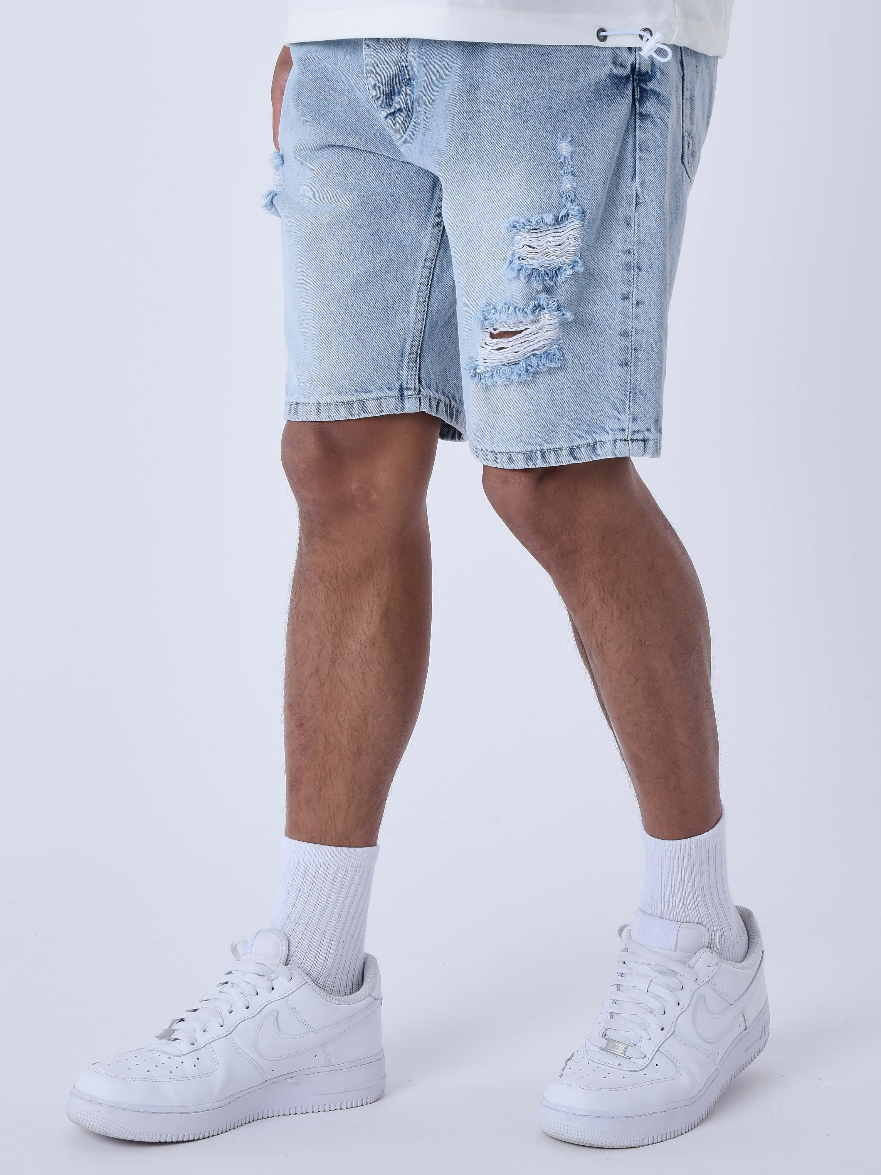Jeansshorts mit Destroy-Effekt-4