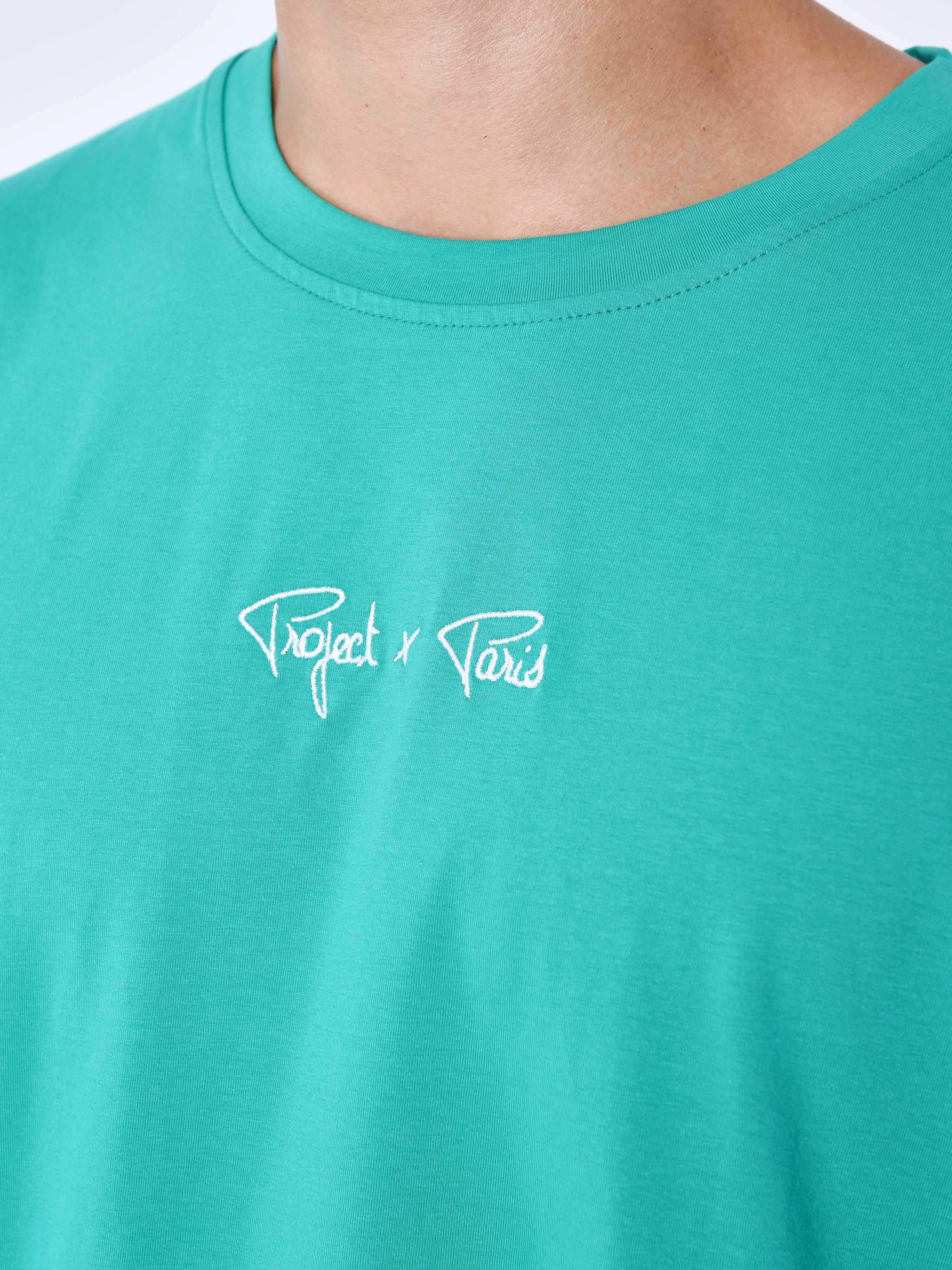 Logo embroidery T-shirt-6