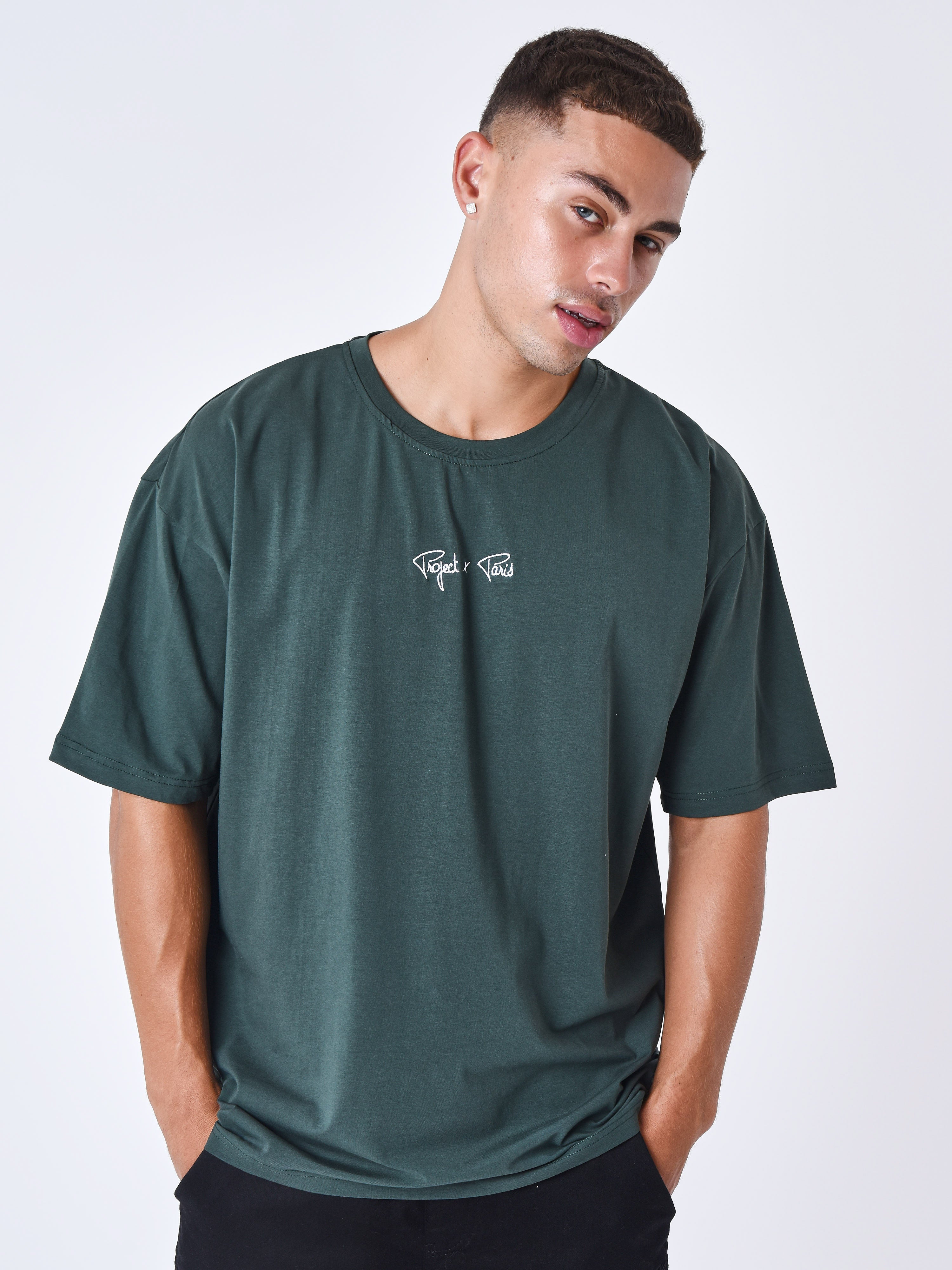 T-skjorte med logo broderi-56