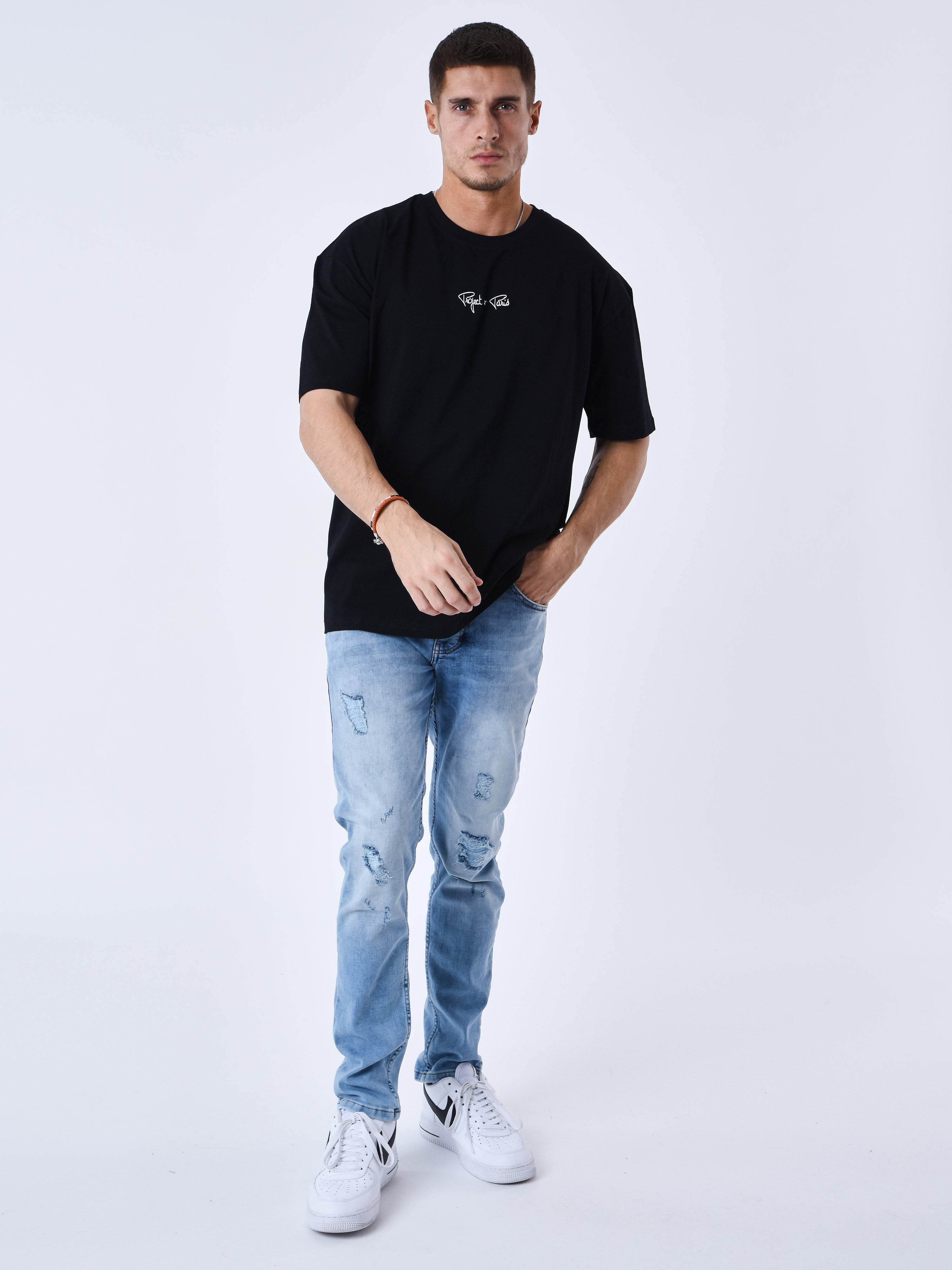 T-skjorte med logo broderi-3