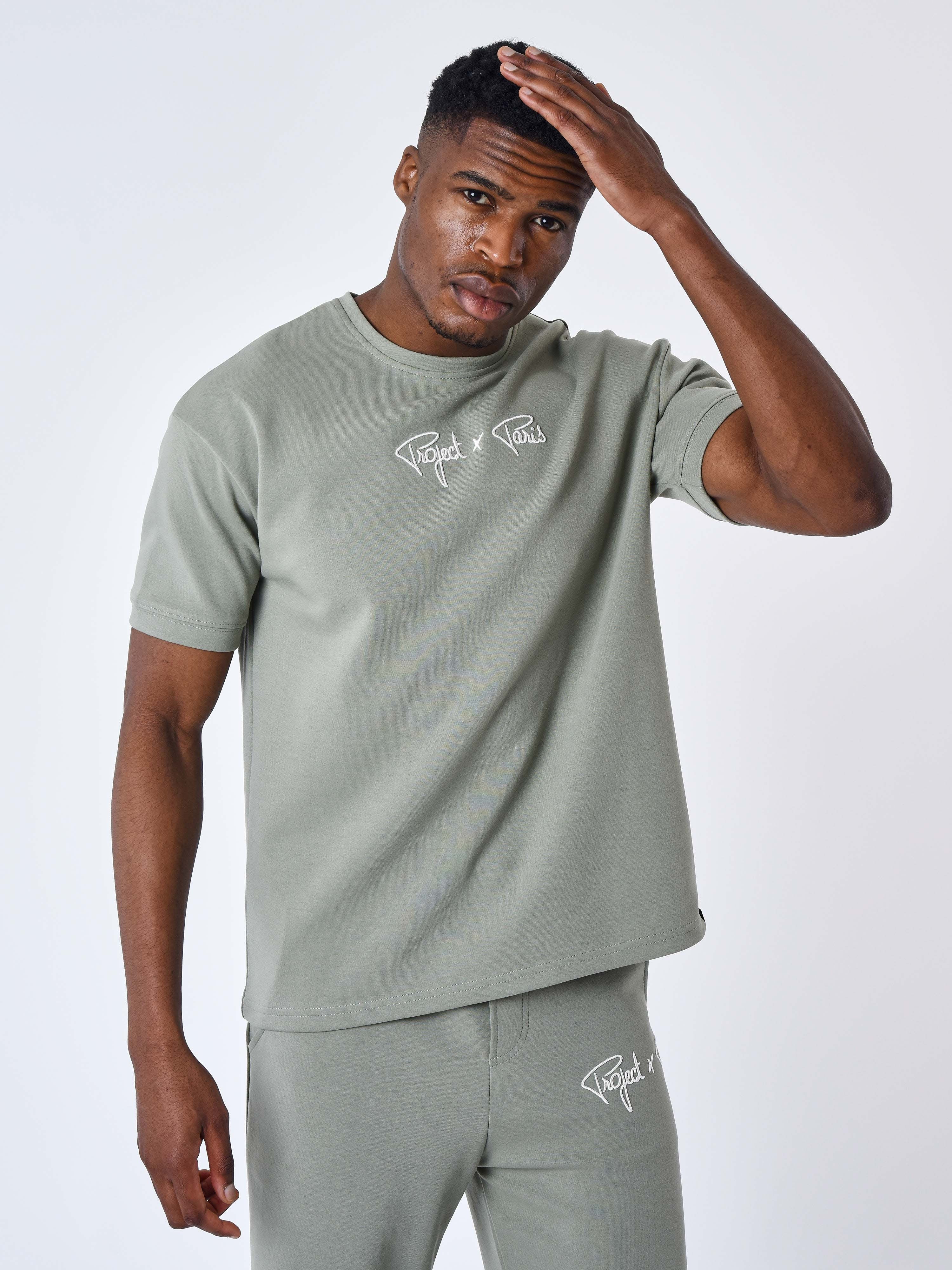 Textured Signature T-shirt-1