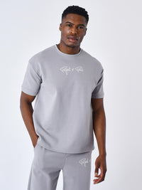 Texturoitu Signature T-paita