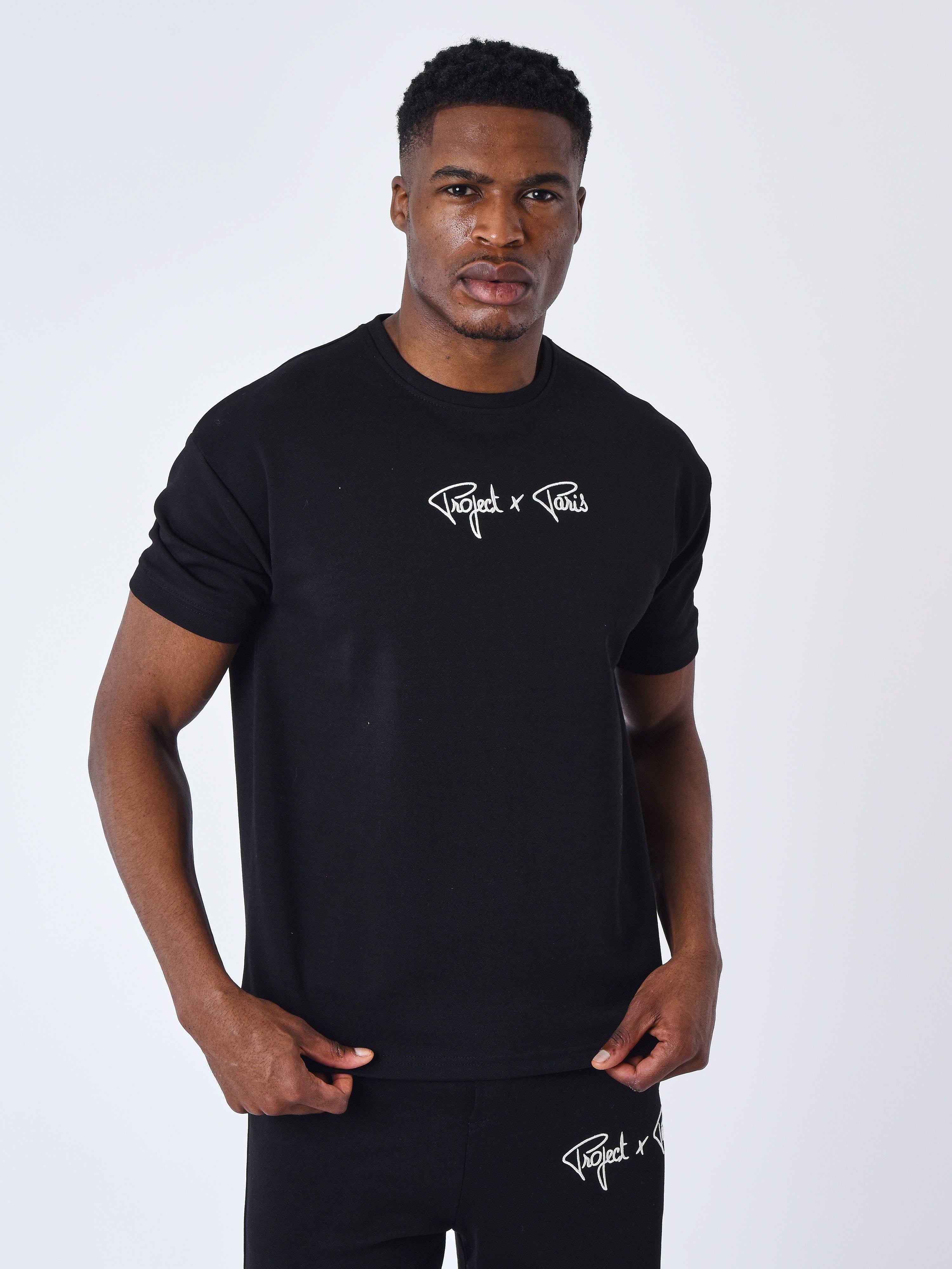 Textured Signature T-shirt-1