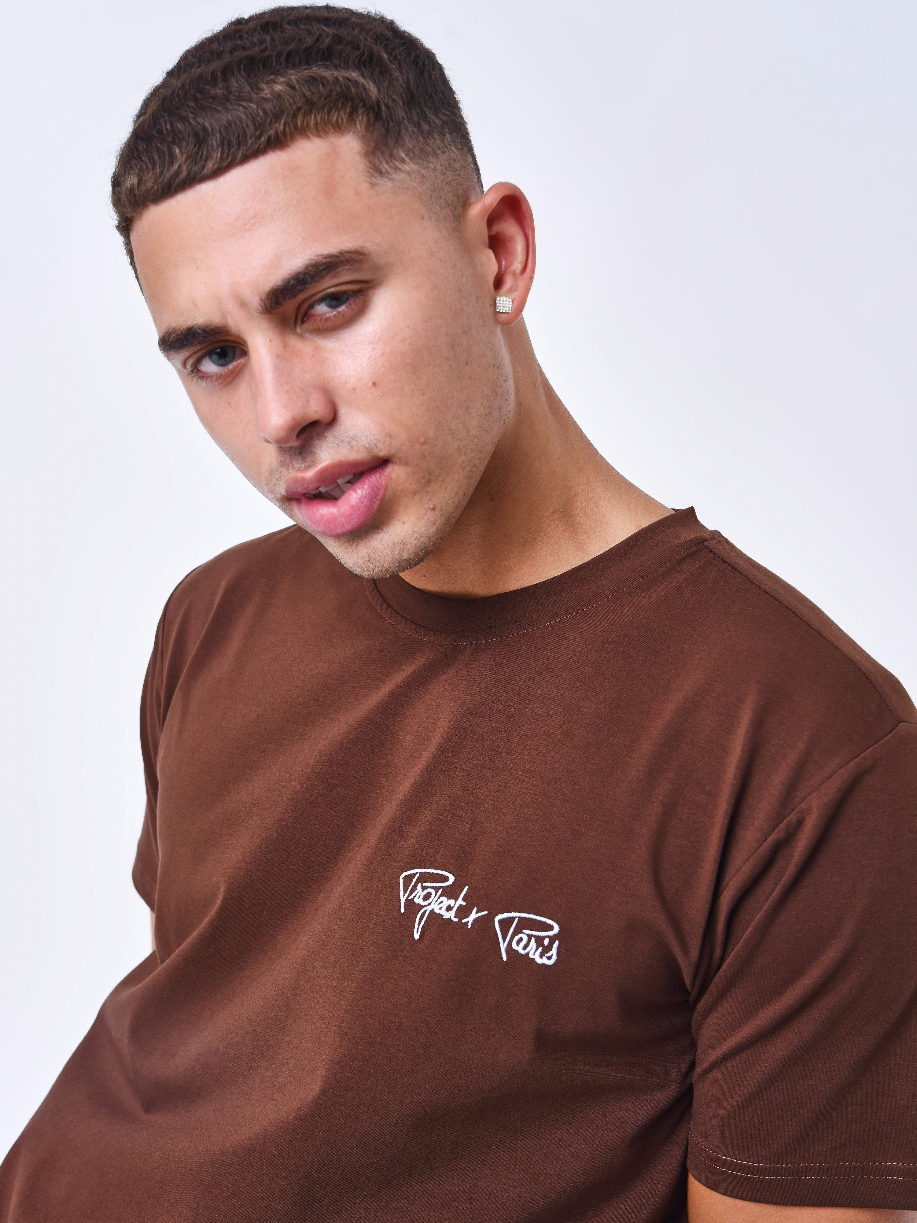 Brodert Signature Logo T-skjorte-3