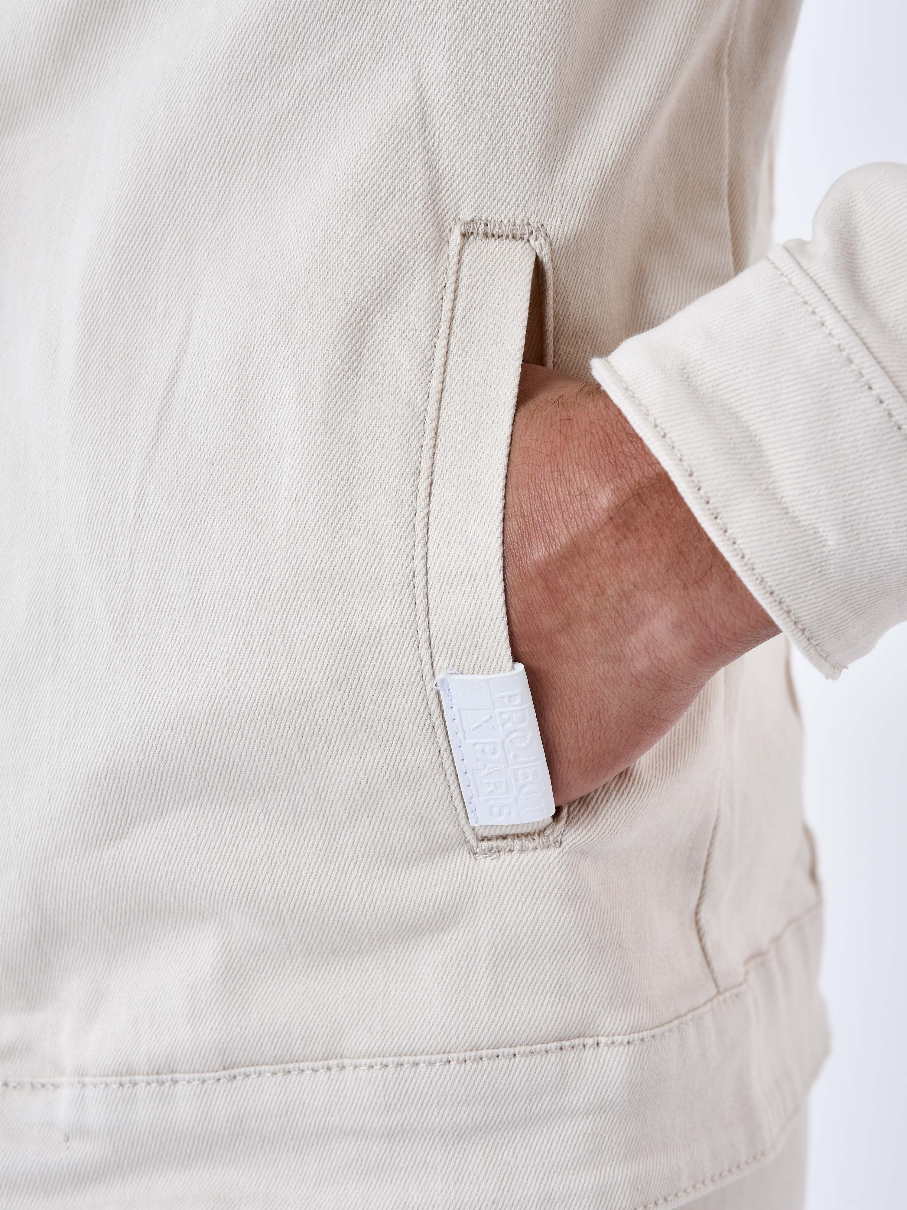 Two-tone denim jacket-8