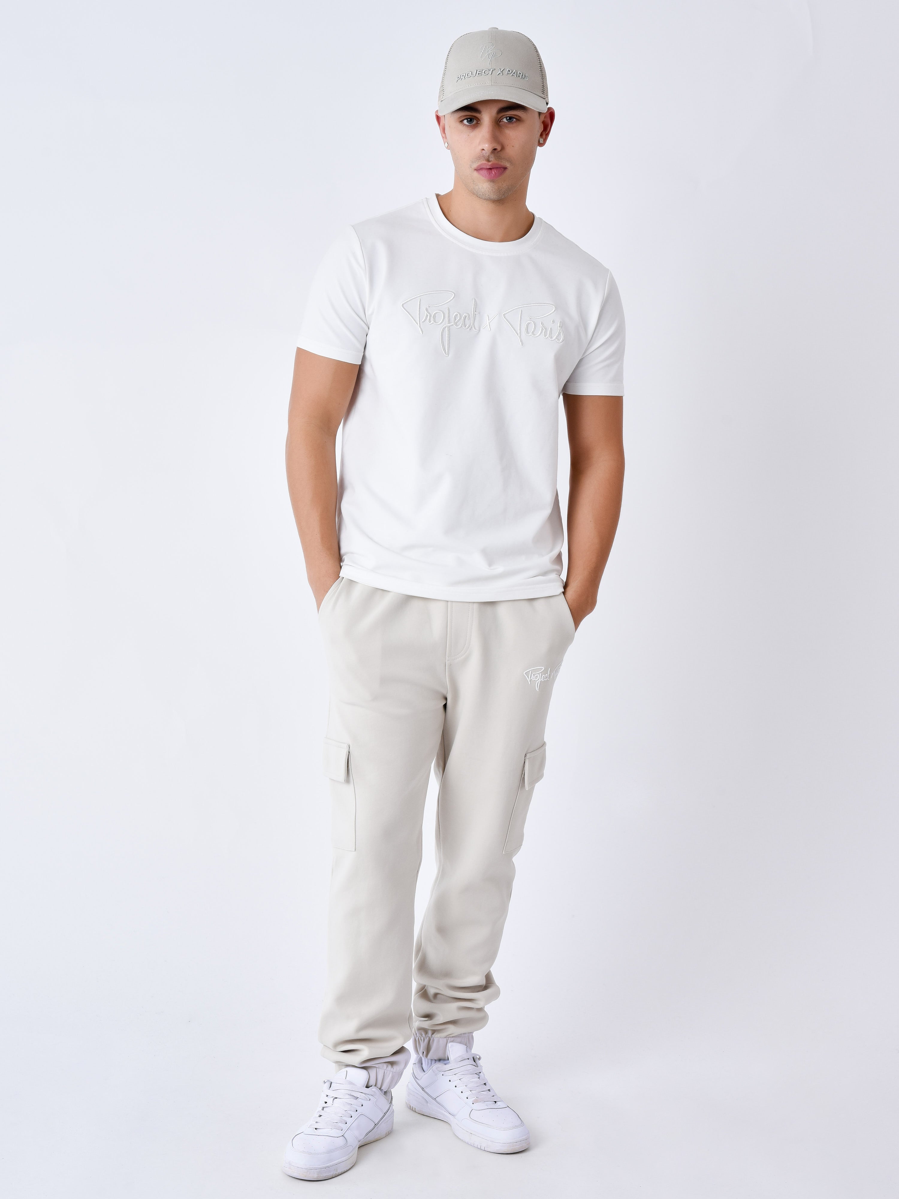 Signature cargo style jogging bottoms-1