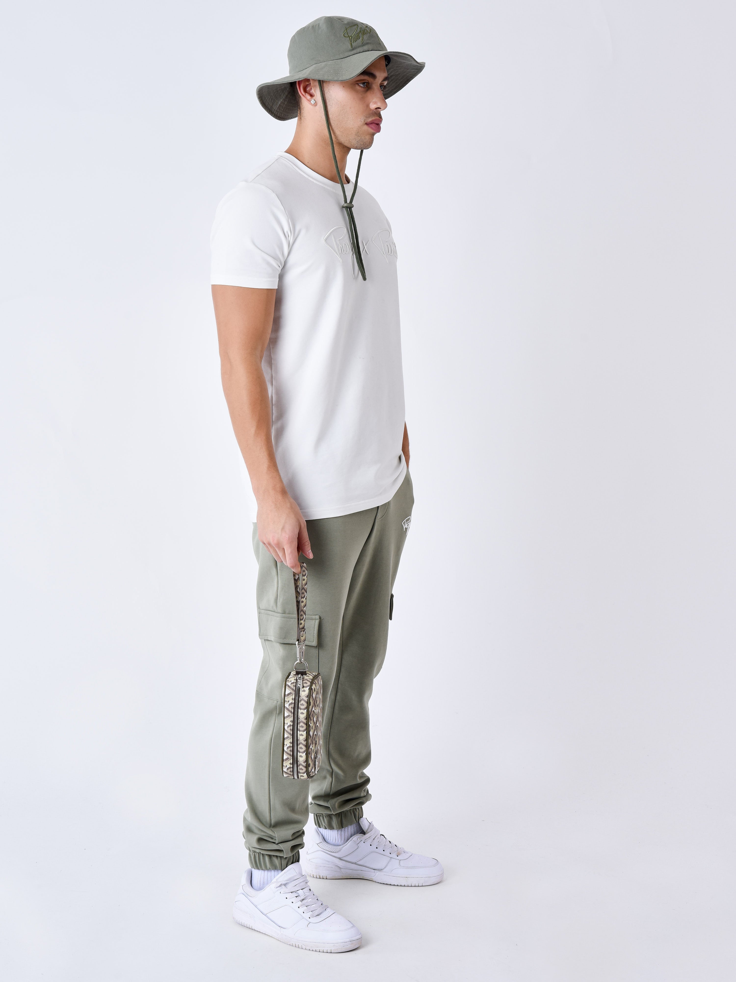 Signature cargo style jogging bottoms-3