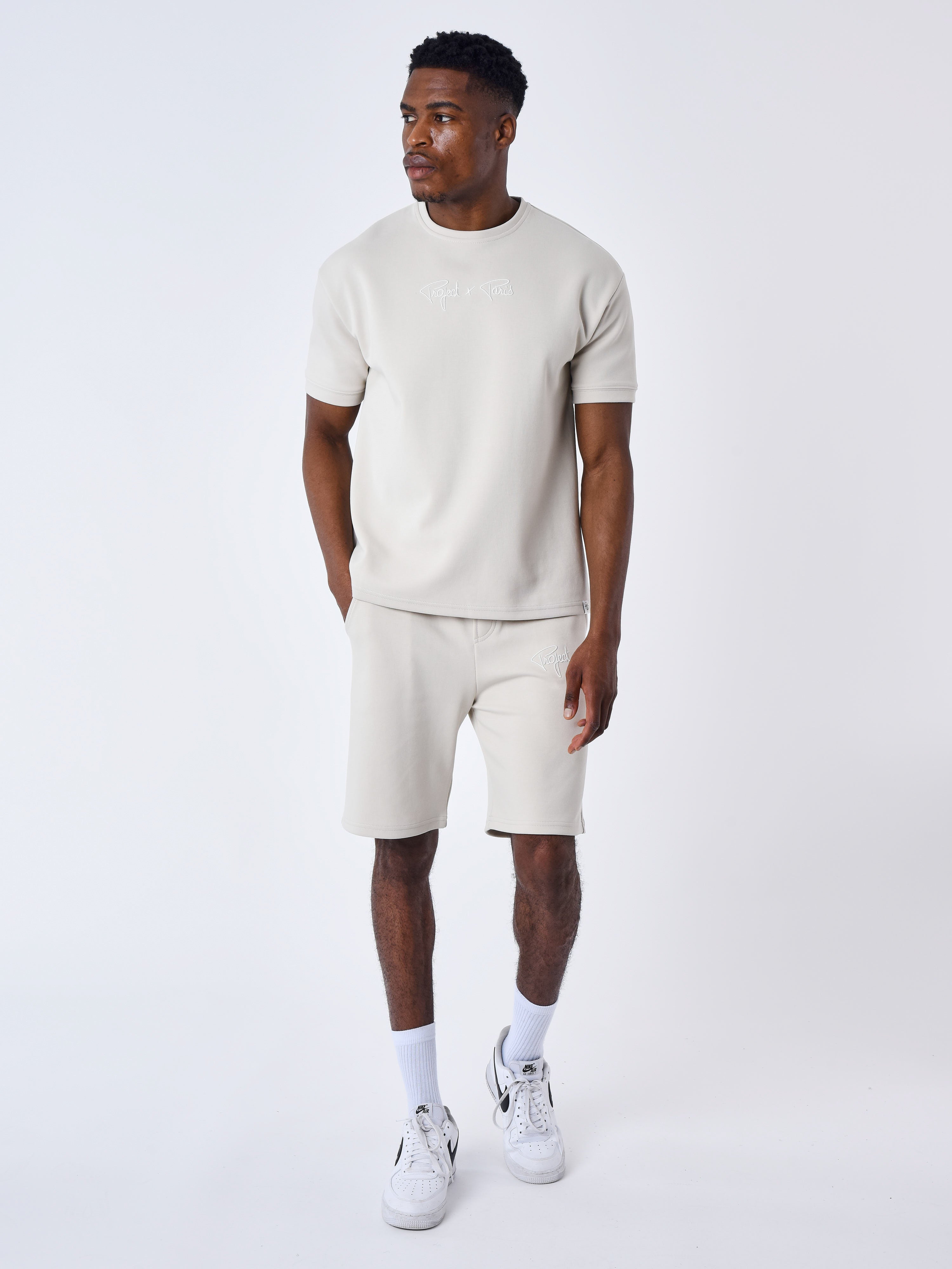 Pantaloncini con ricamo logo-3