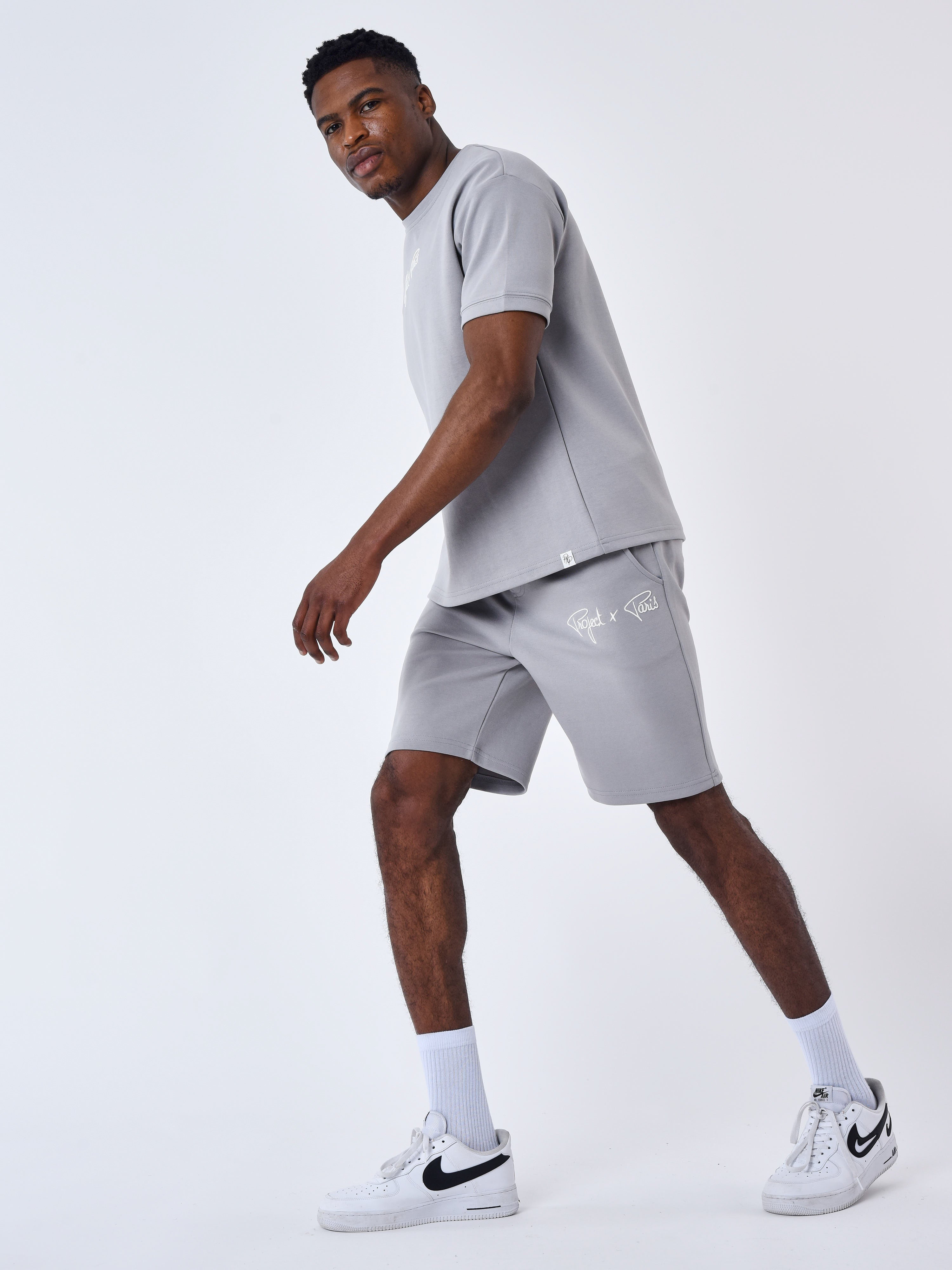 Pantaloncini con ricamo logo-1