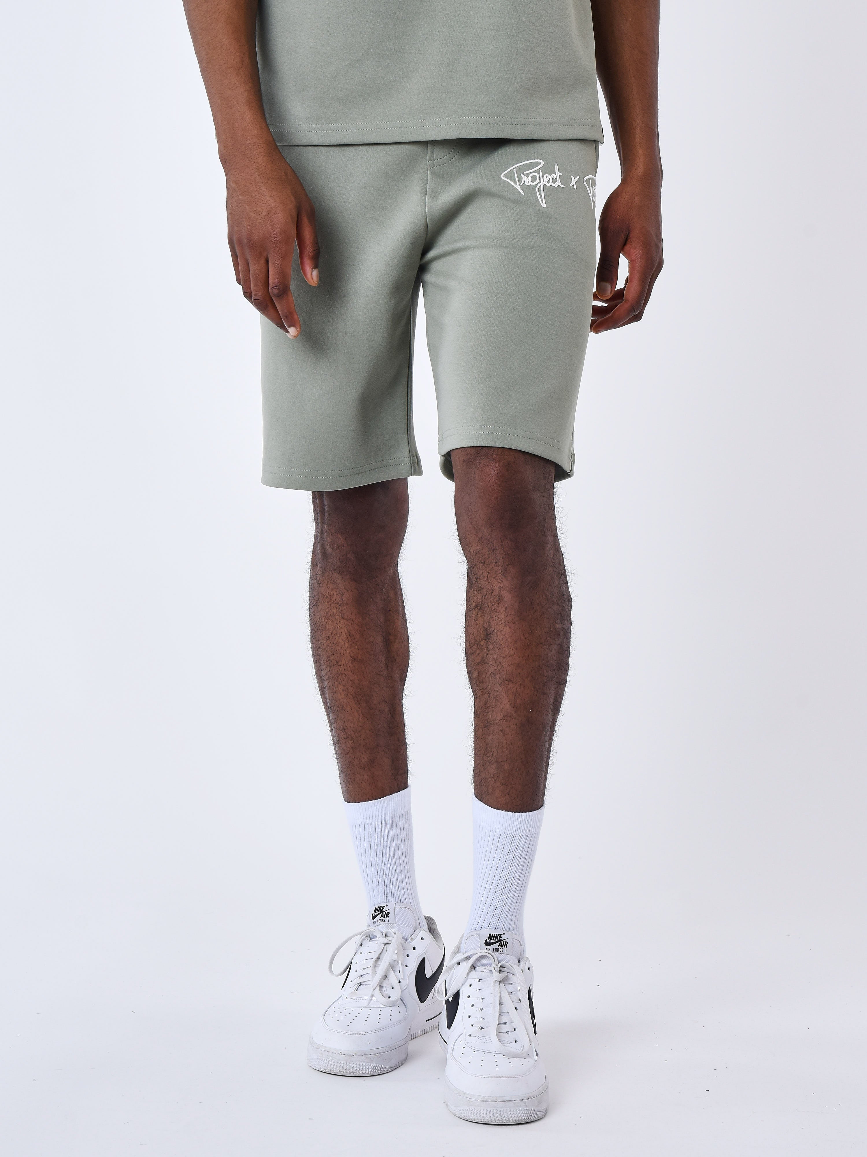 Pantaloncini con ricamo logo-2