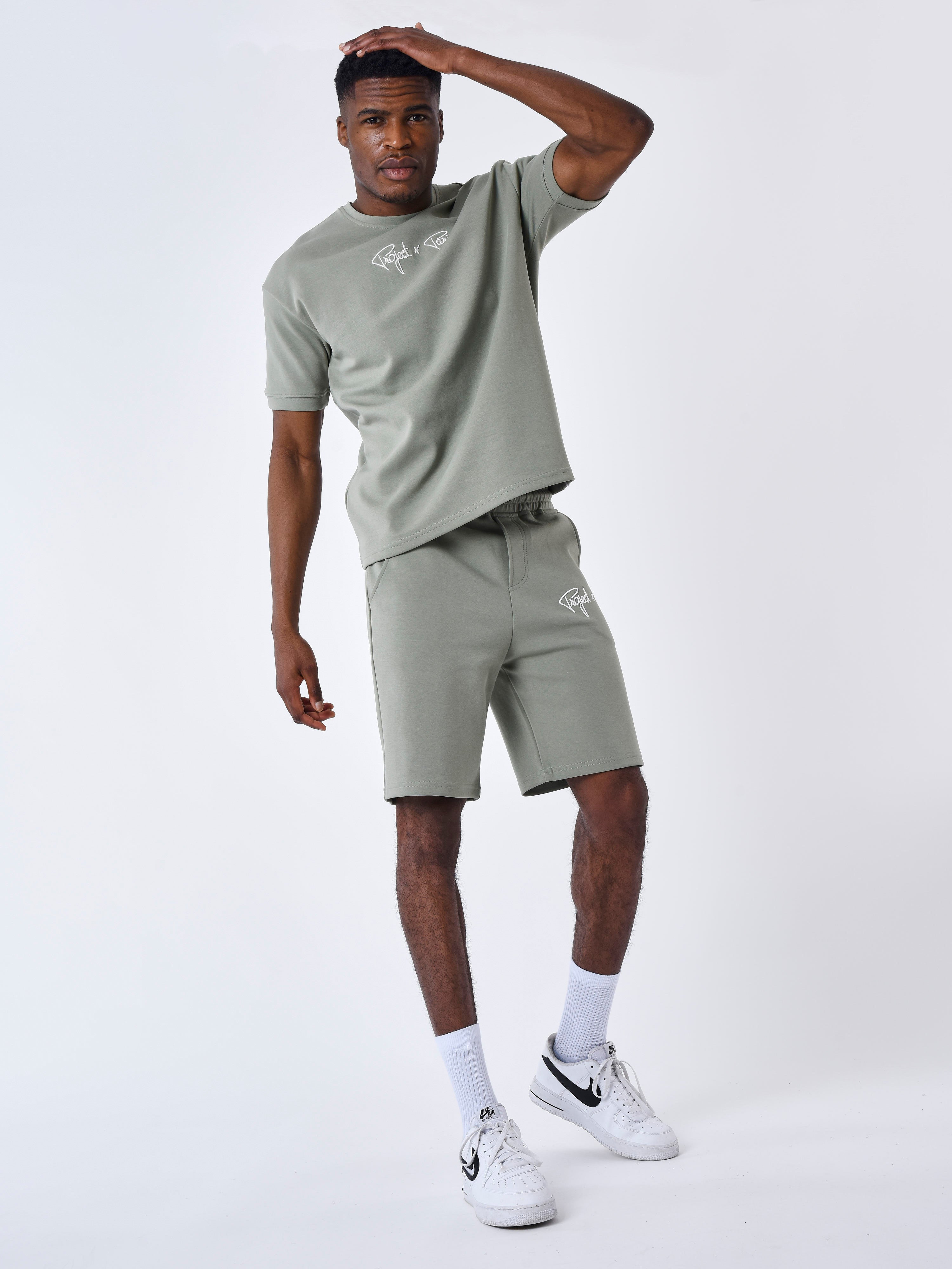 Pantaloncini con ricamo logo-1