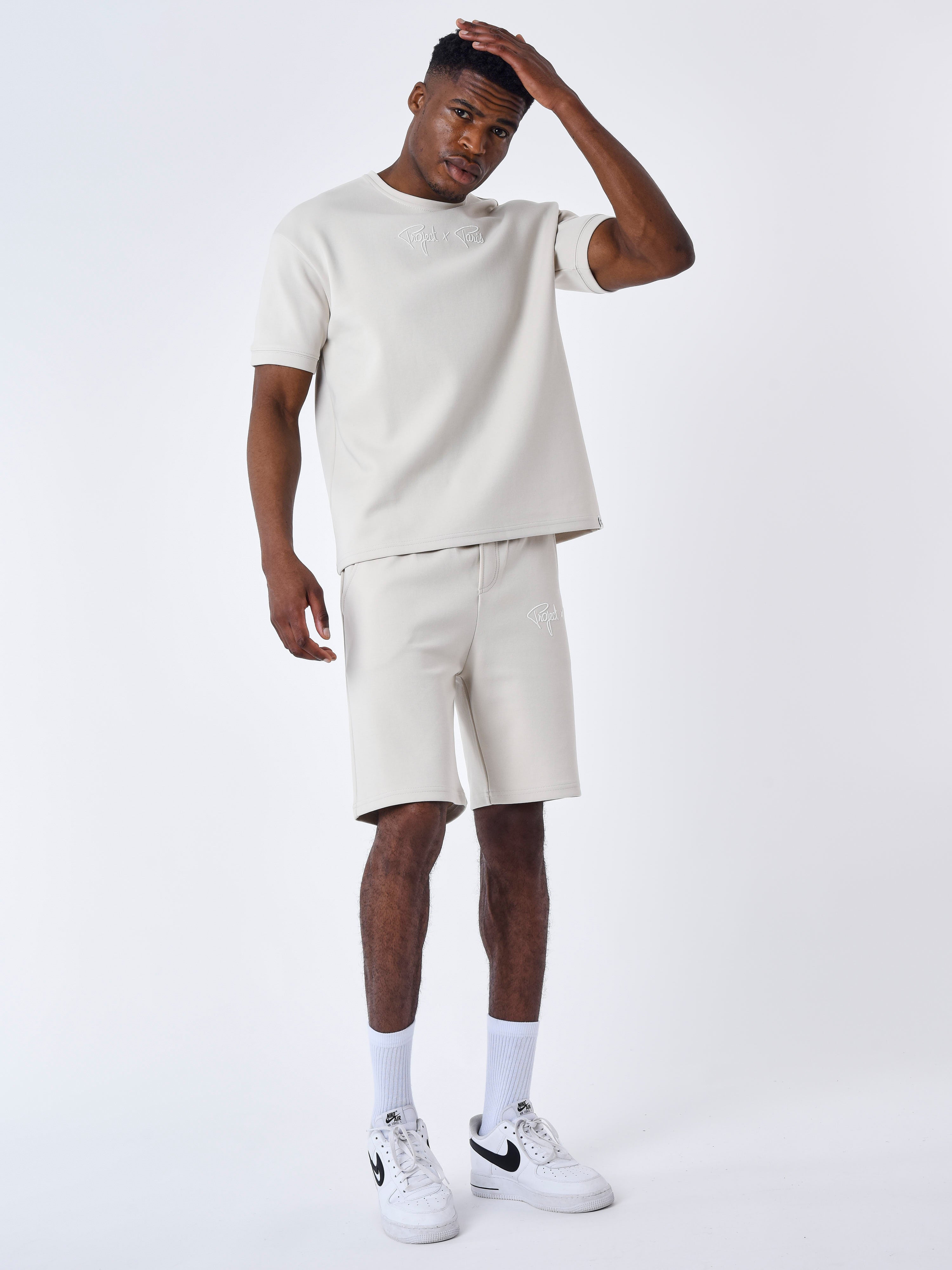 Pantaloncini con ricamo logo-1