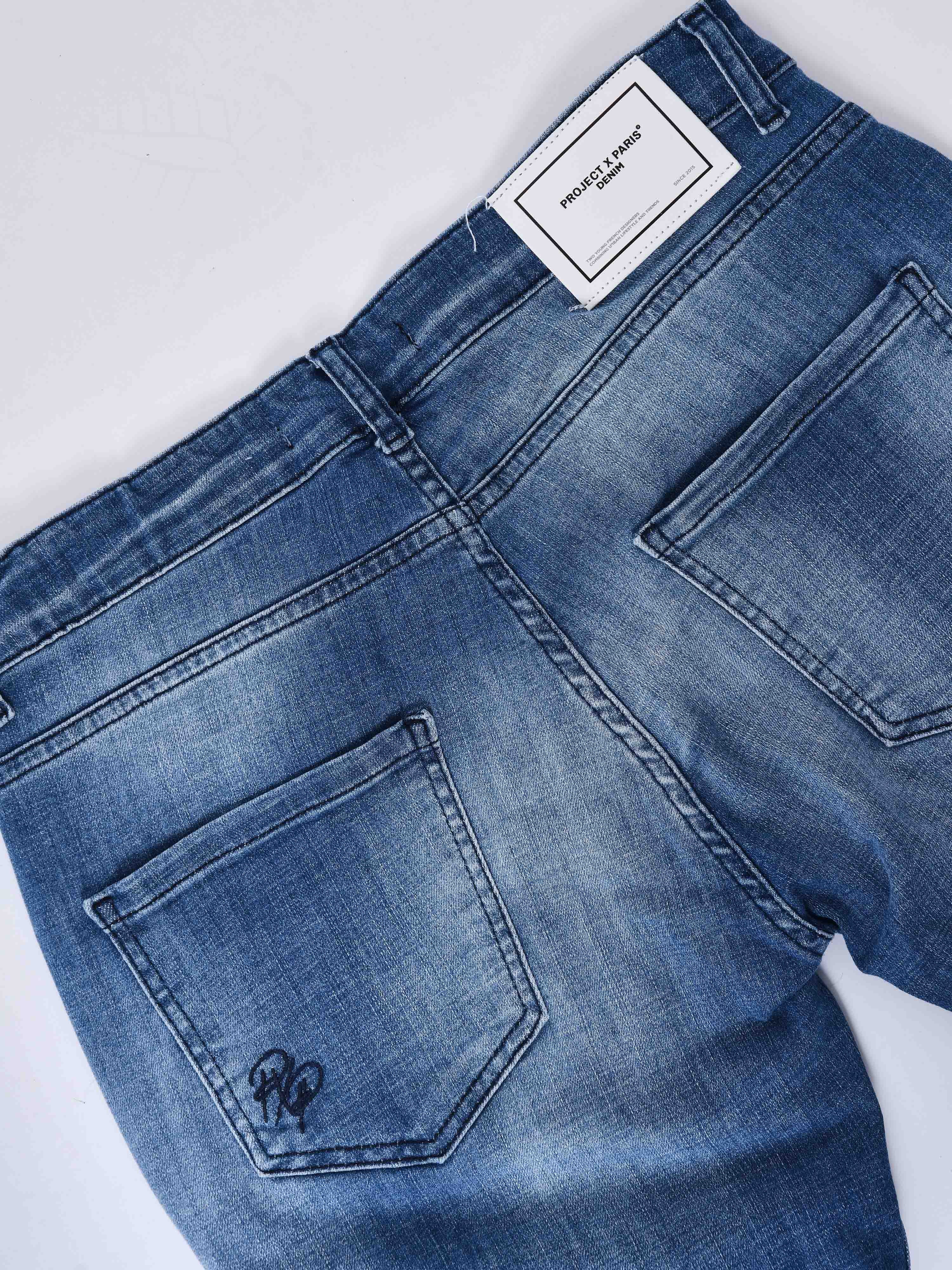 Regular ripped jeans met gaten-8