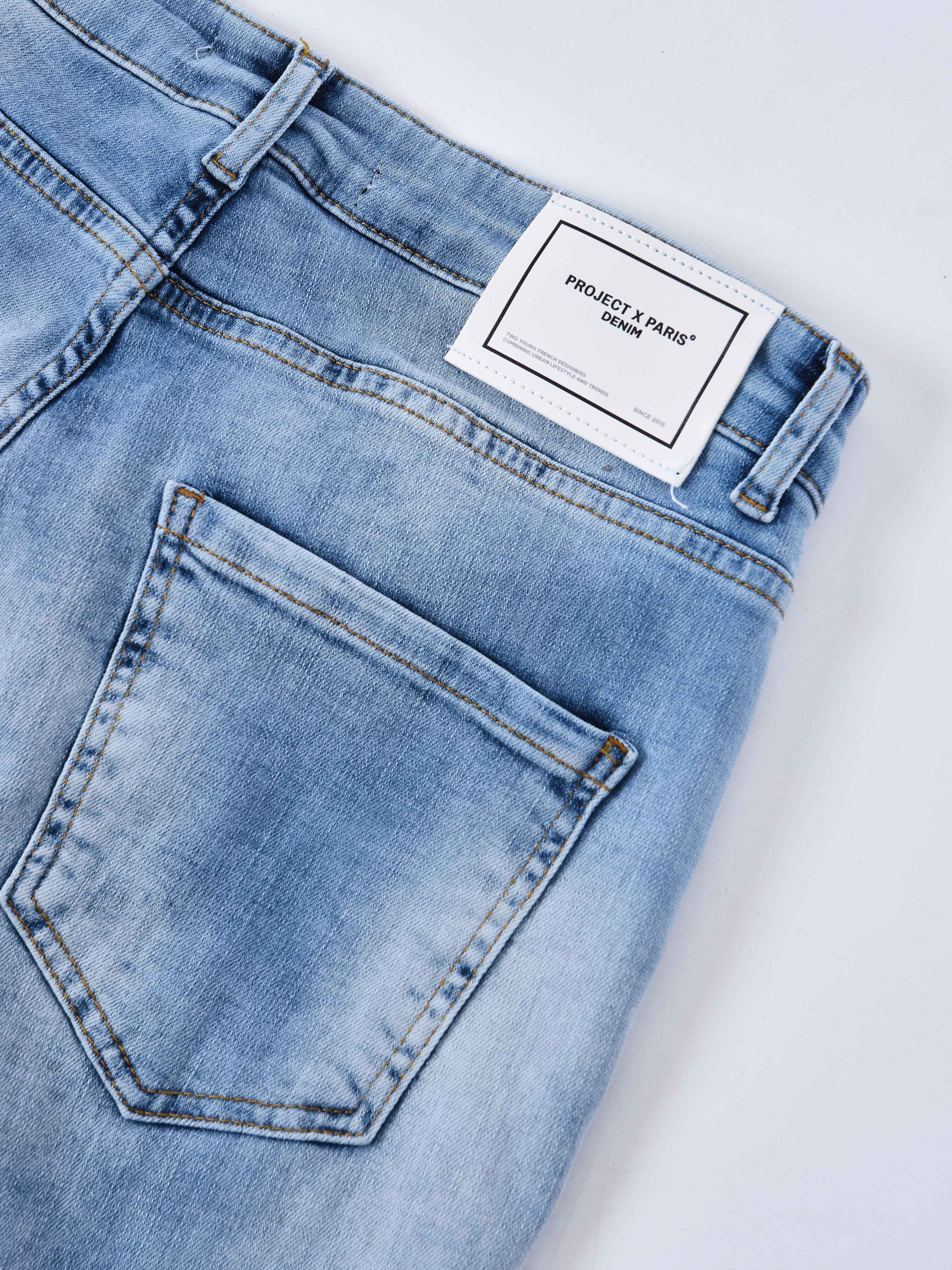 Regular ripped jeans met gaten-7