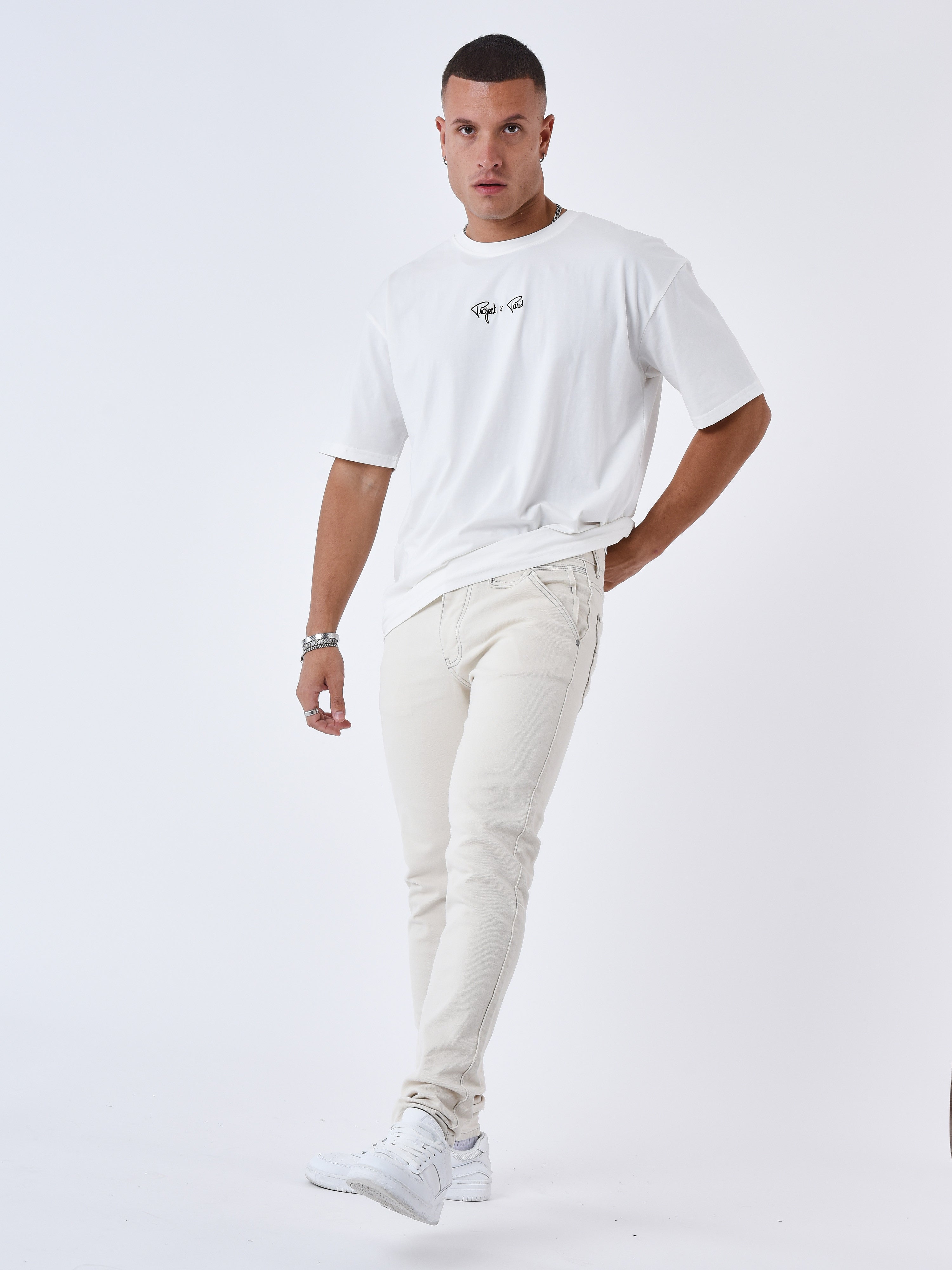 Slim Fit Jeans mit Kontrastnähten-2